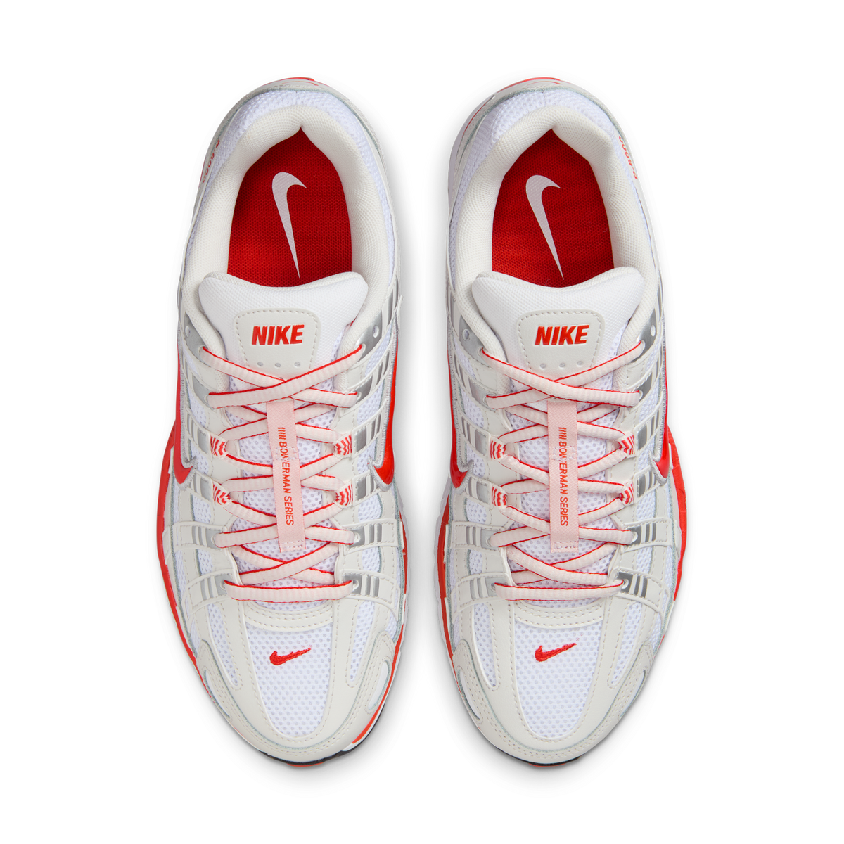 Nike P-6000 White Platinum Tint Black Picante Red (Women's)