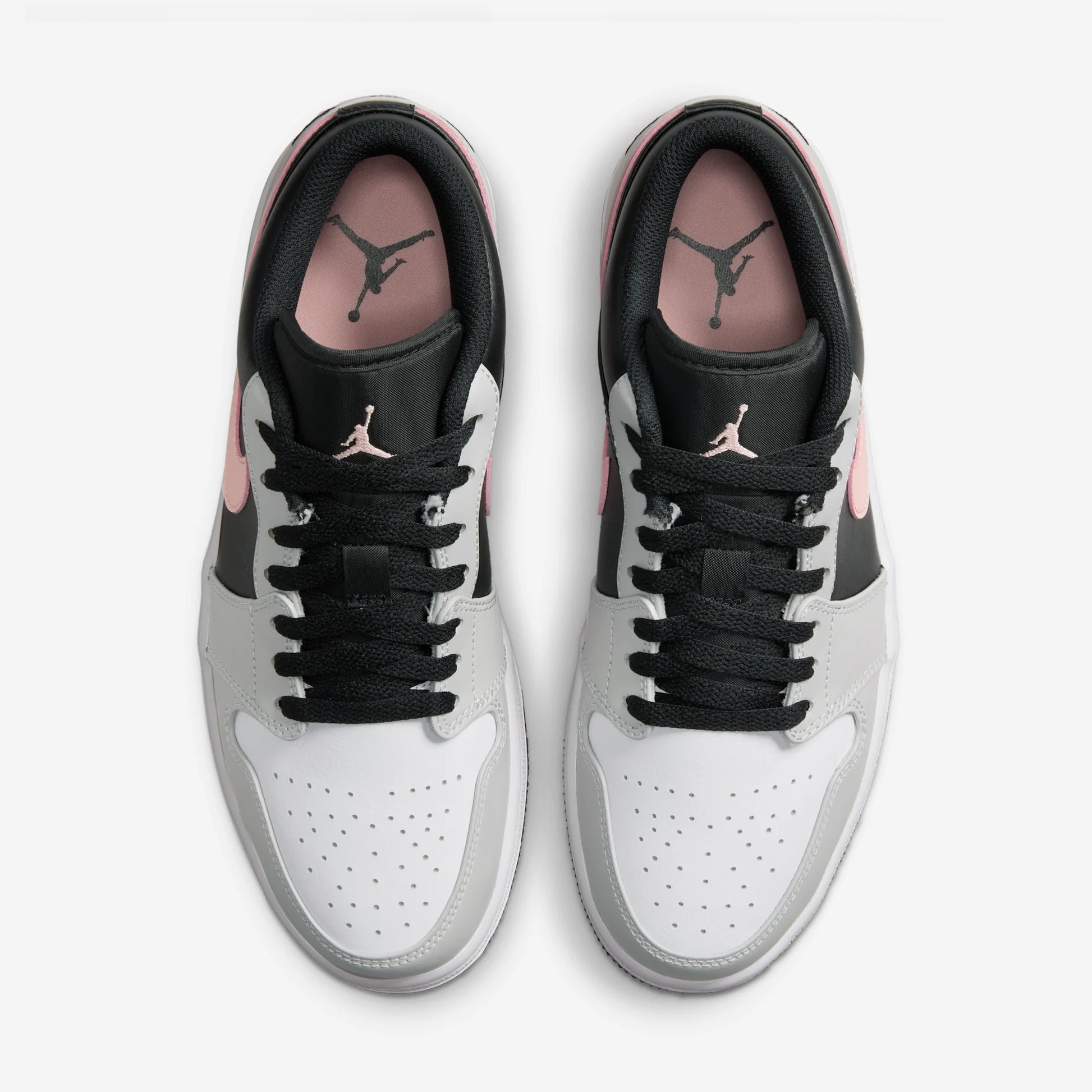 Jordan 1 Low Black Grey Pink