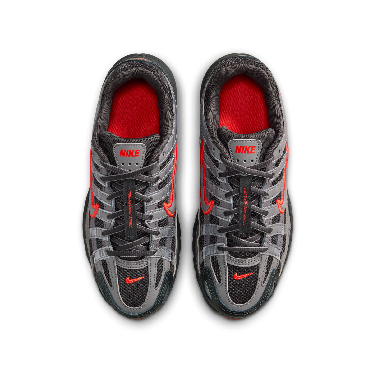 Nike P-6000 Anthracite Picante Red Metallic Cool Grey (GS)