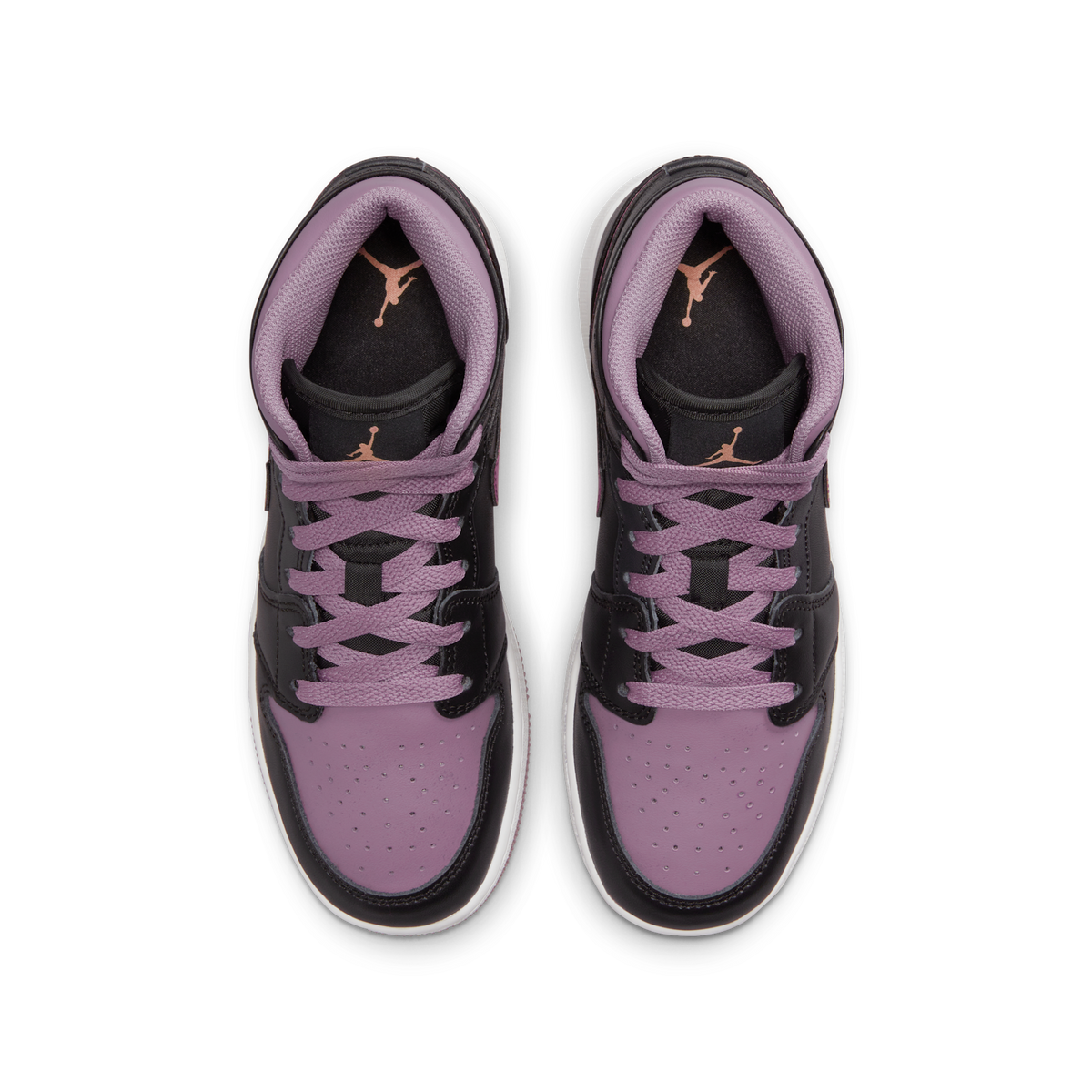 Jordan 1 Mid SE Black Sky J Mauve White Sky J Orange (GS)