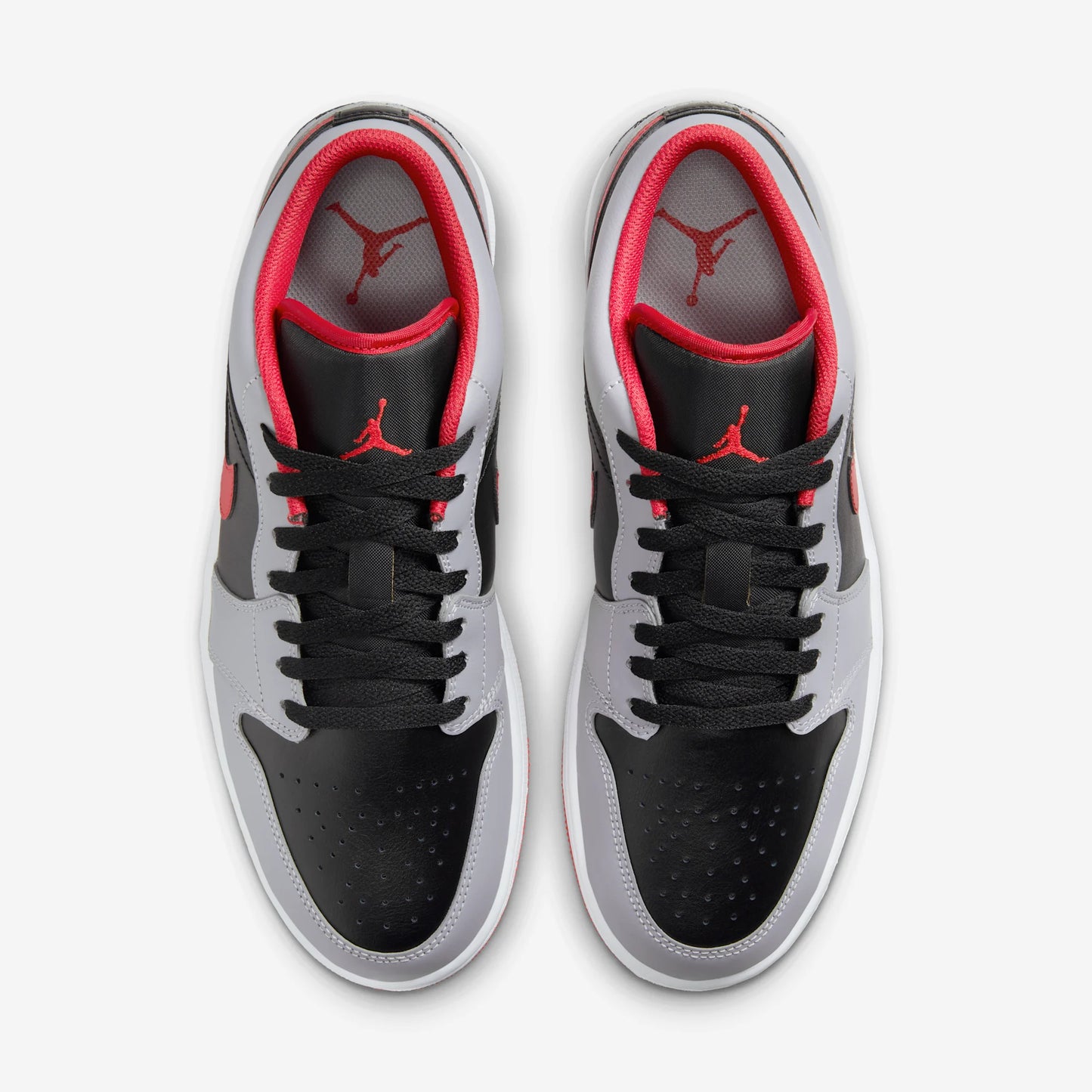 Jordan 1 Low Black Light Smoke Grey Gym Red