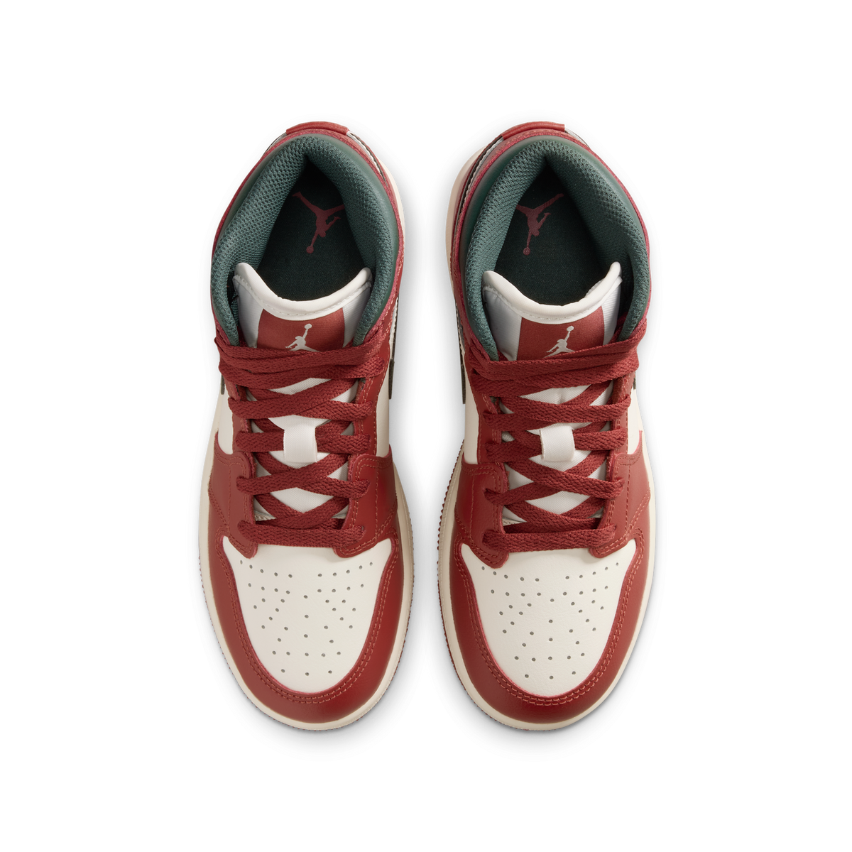Jordan 1 Mid Redstone Midnight Green