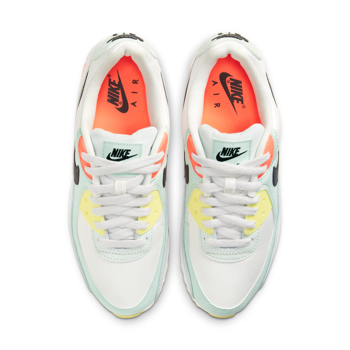 Nike Air Max 90 White Barely Green Bright Mango (Women's)