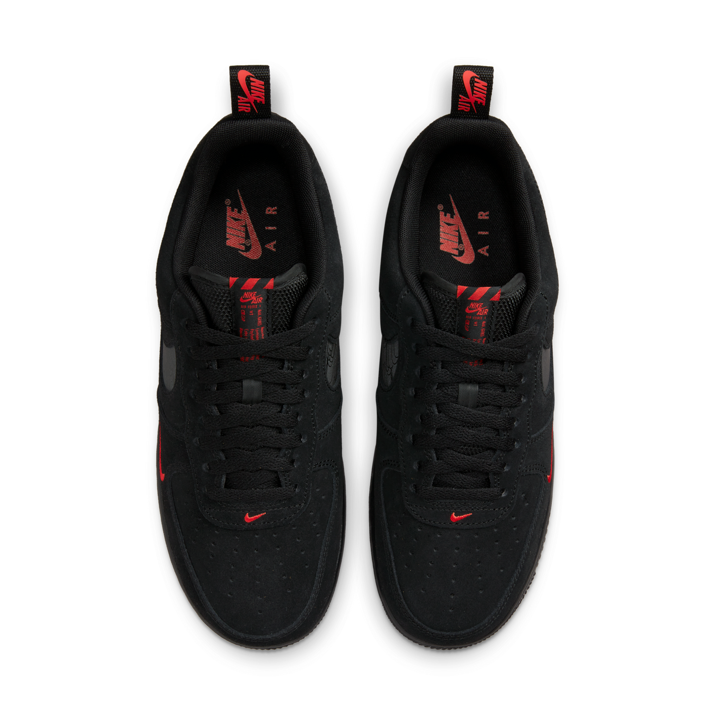 Nike Air Force 1 Low Multi-Swoosh Black Crimson