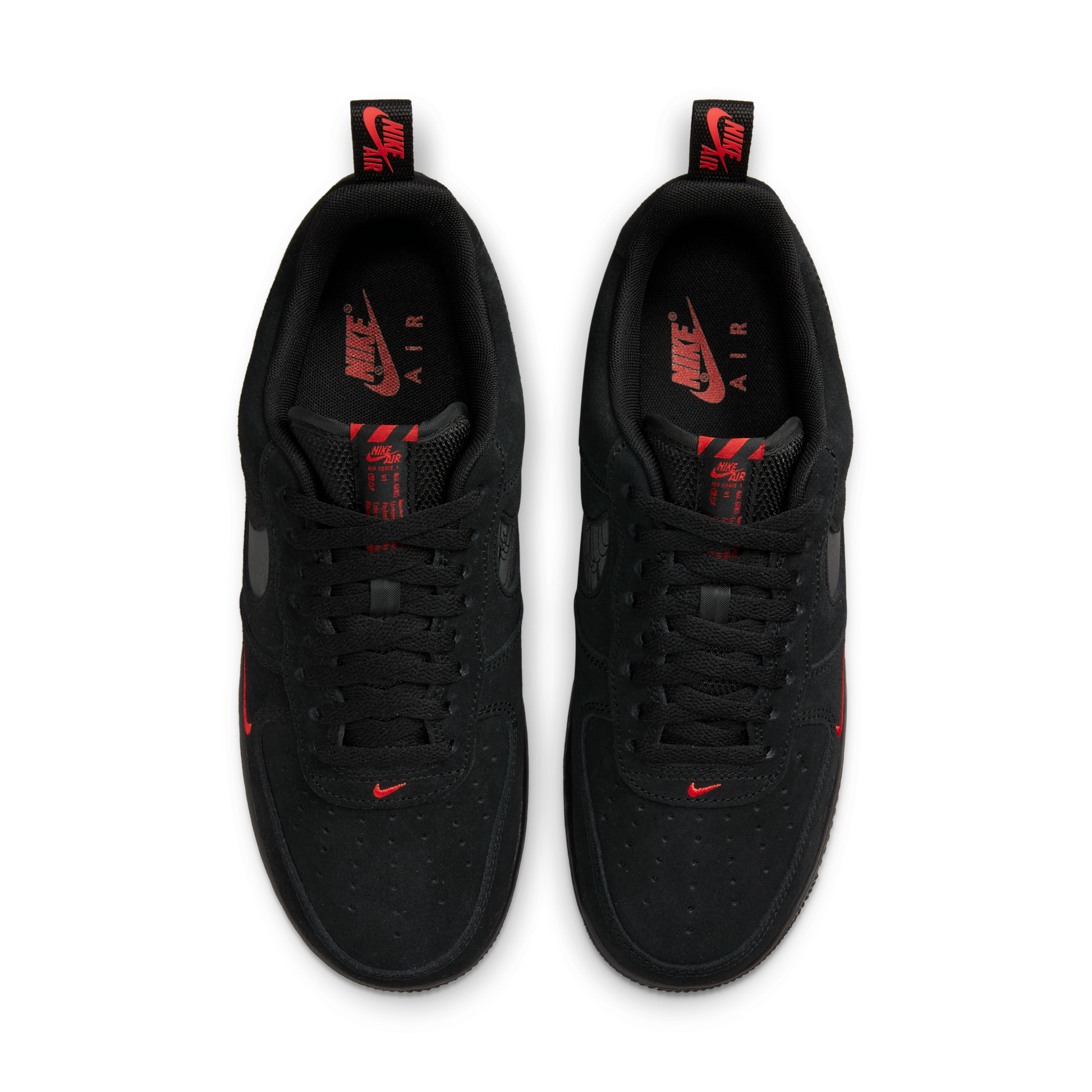 Nike Air Force 1 Low Multi-Swoosh Black Crimson