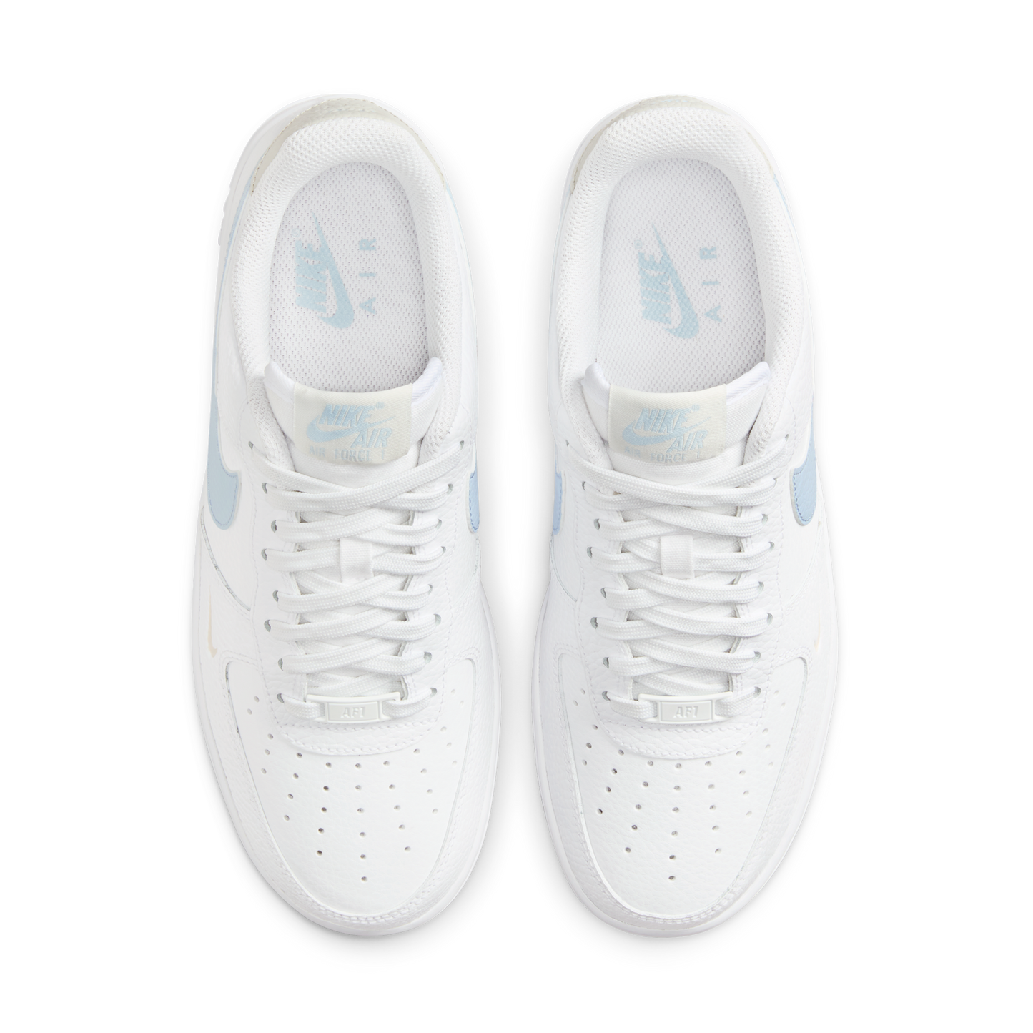 Nike Air Force 1 Low White Light Armory Blue Mini Swoosh (Women's)