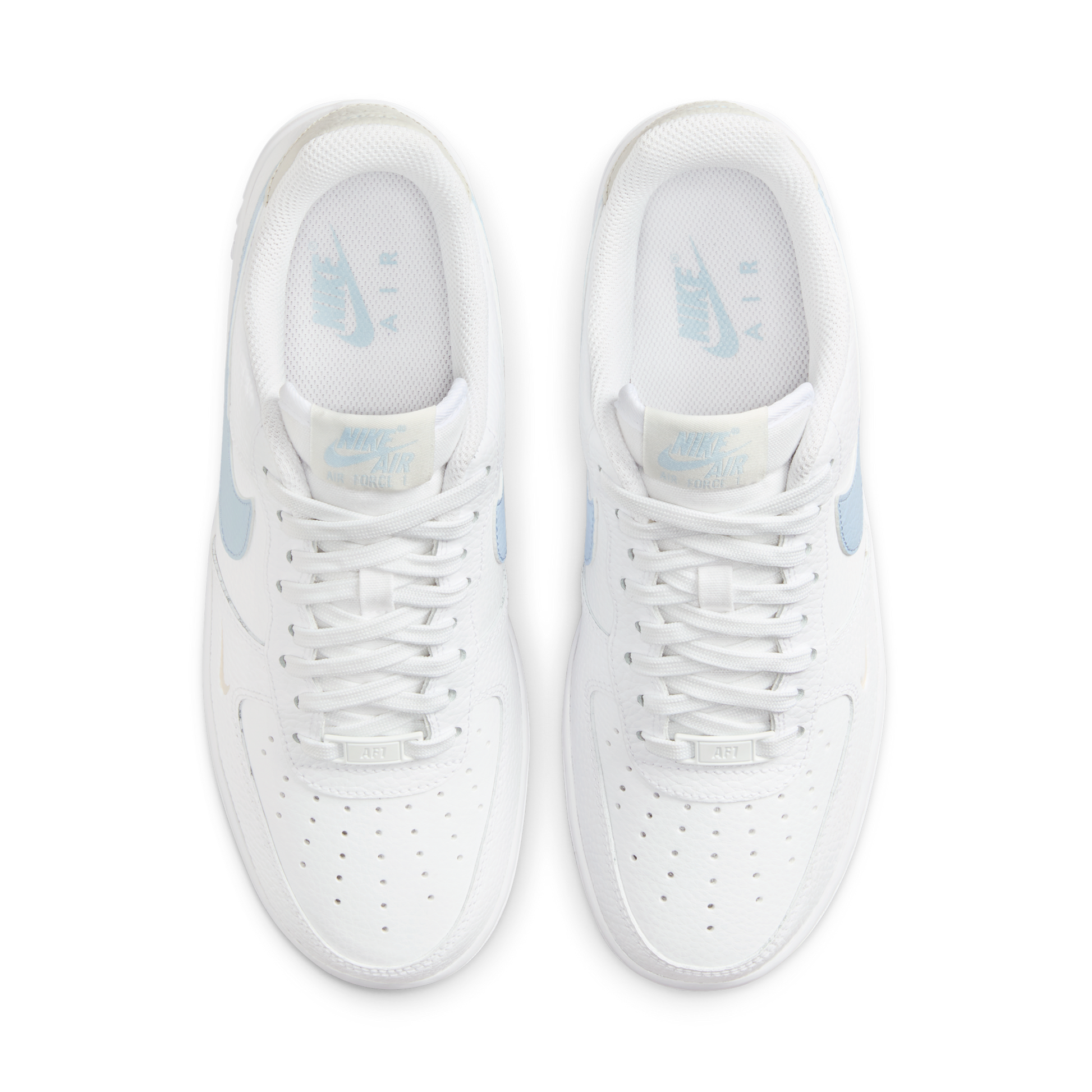 Nike Air Force 1 Low White Light Armory Blue Mini Swoosh (Women's)
