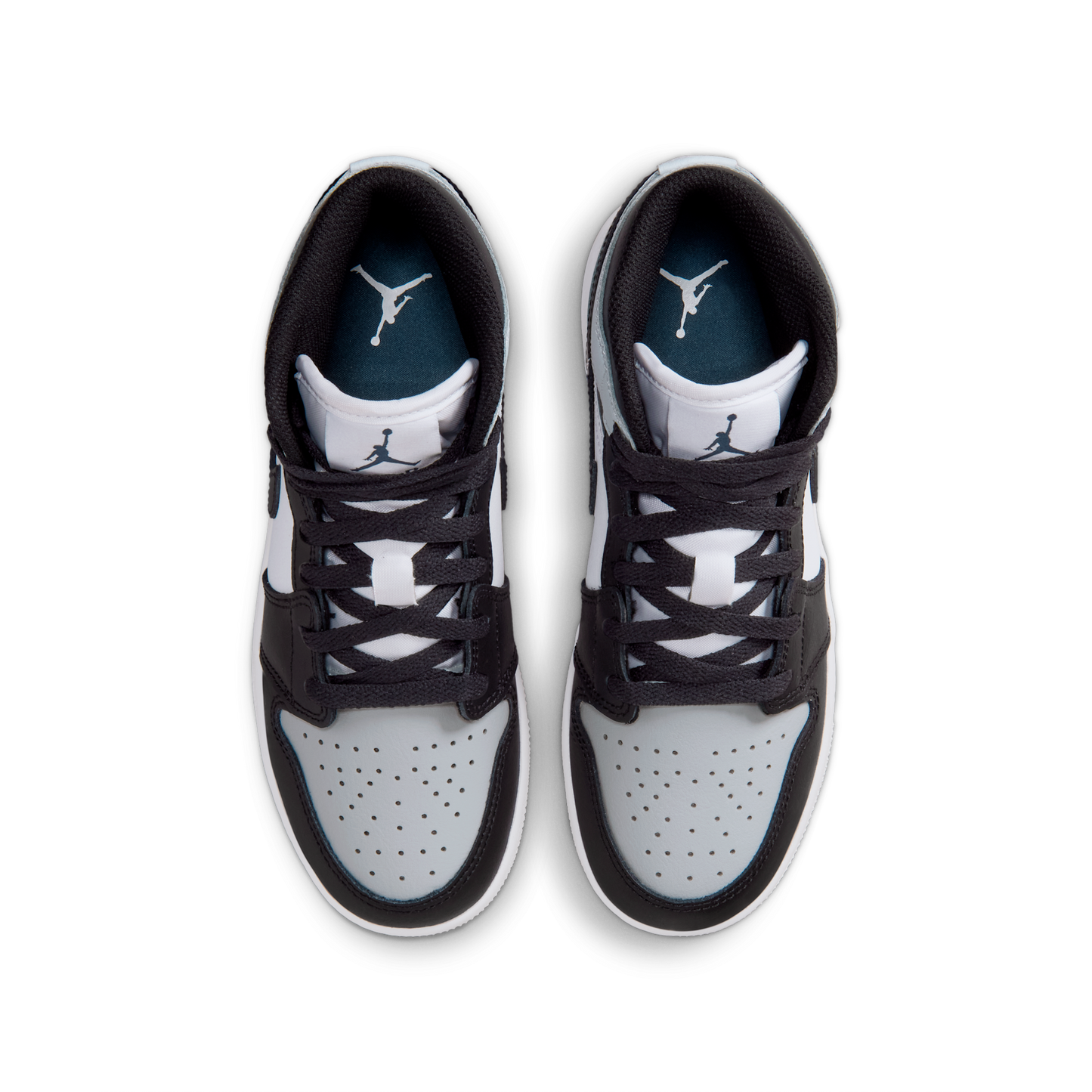 Jordan 1 Mid Black Aura Squadron Blue