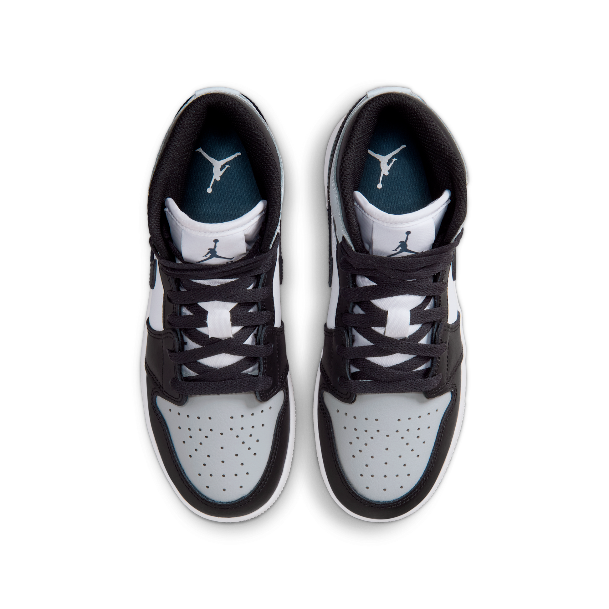Jordan 1 Mid Black Aura Squadron Blue