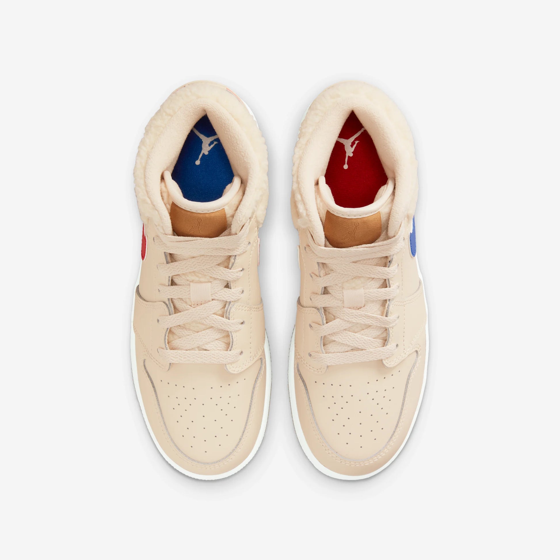 Jordan 1 Mid Utility Fleece Pearl White (GS)