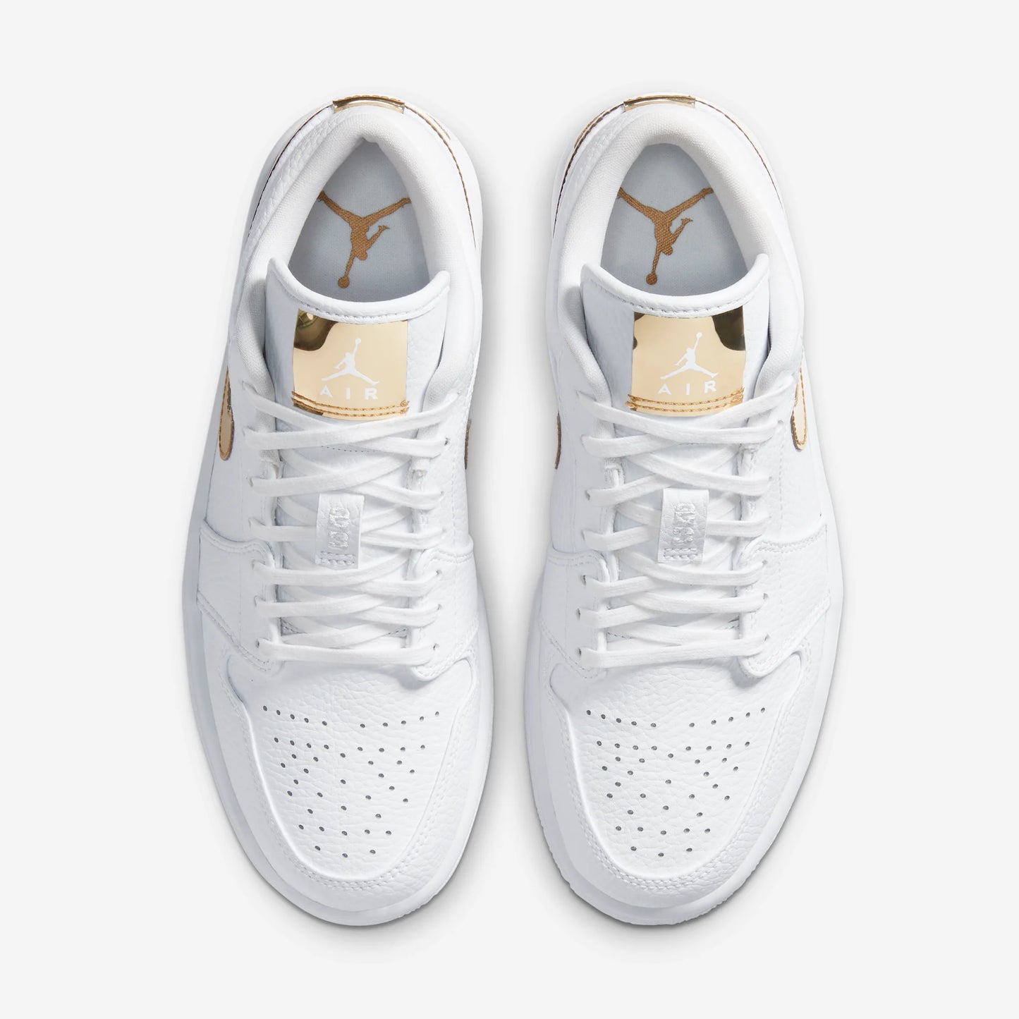 Jordan 1 Low White Metallic Gold (Women's)