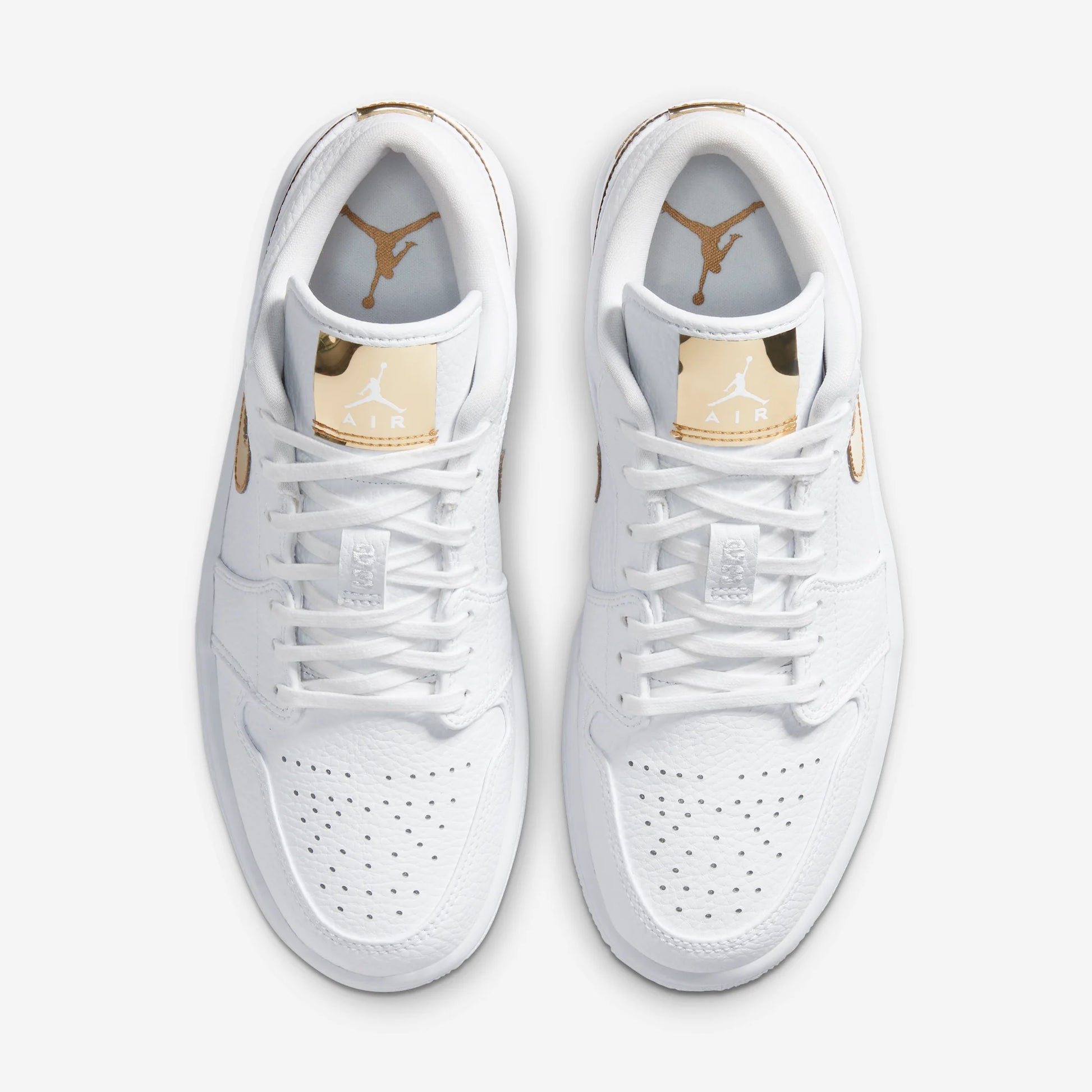 Jordan 1 Low White Metallic Gold (Women's)