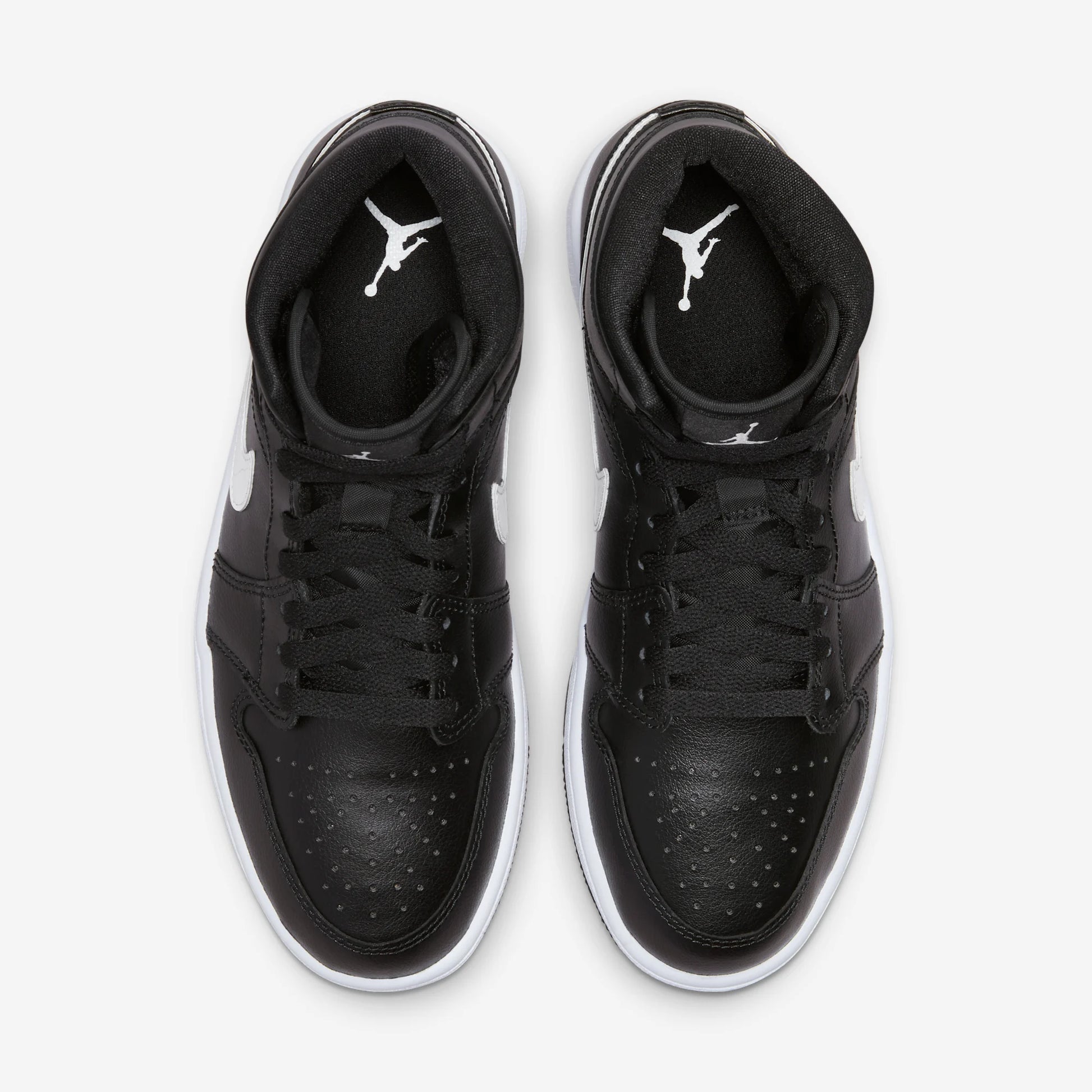 Jordan 1 Mid Black White (Women's)