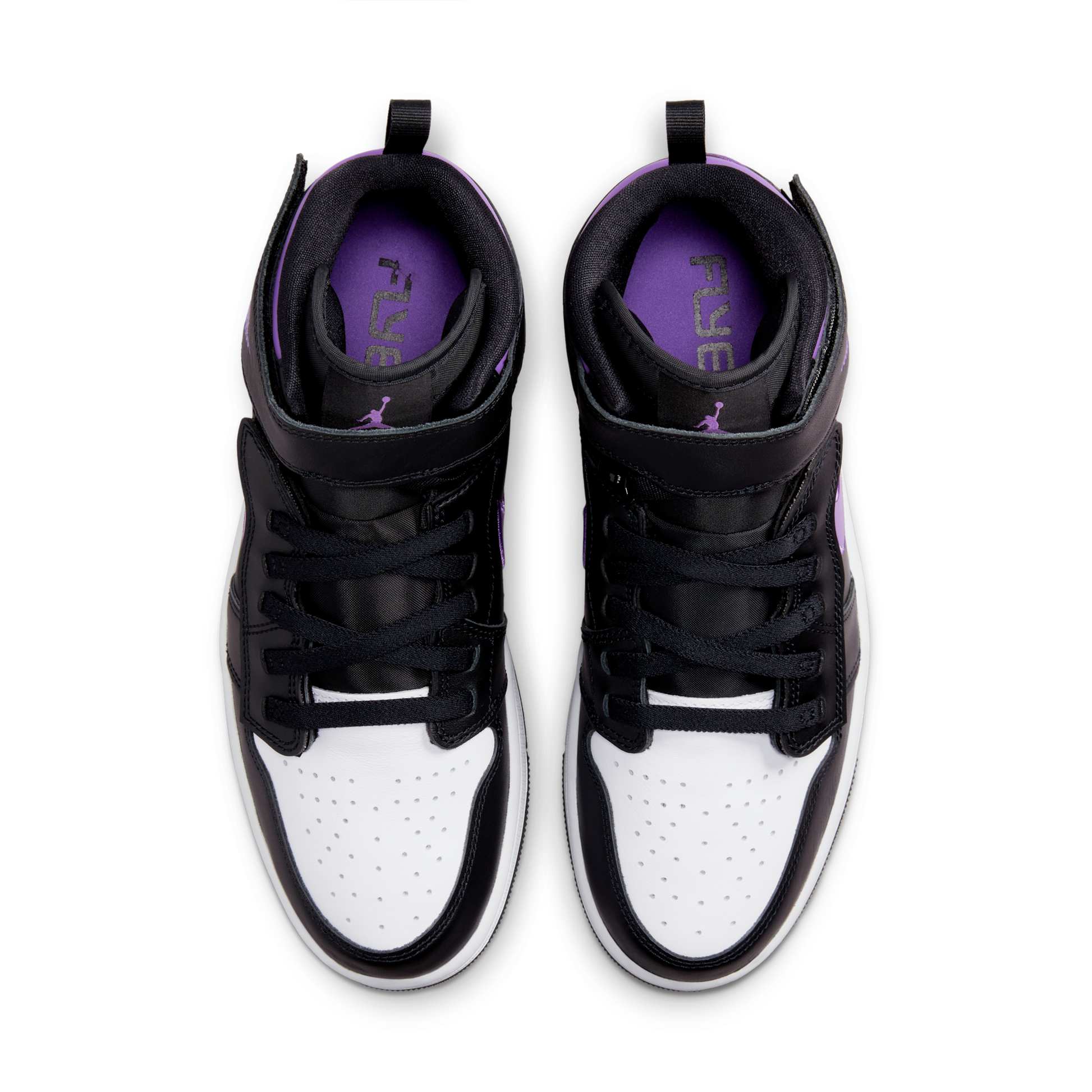 Jordan 1 High FlyEase Black Bright Violet
