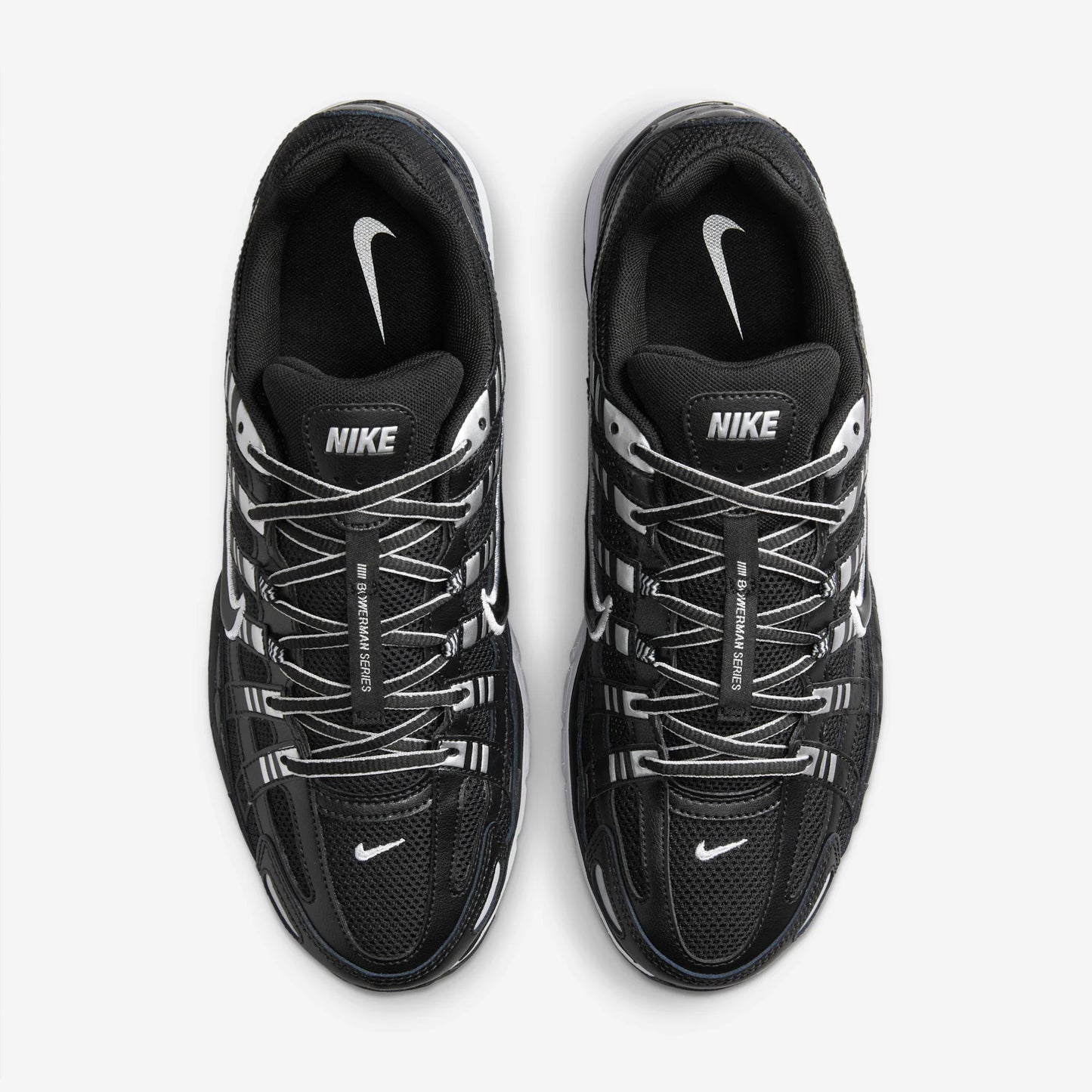 Nike P-6000 Black White Metallic Silver