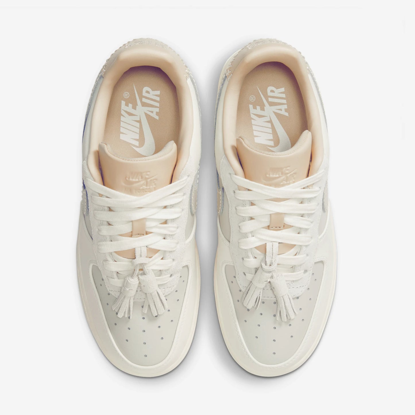 Nike Air Force 1 Low '07 Light Bone Suede Tassels (Women's)