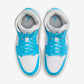 Jordan 1 Mid Dark Powder Blue White Sail Neutral Grey (Women's)
