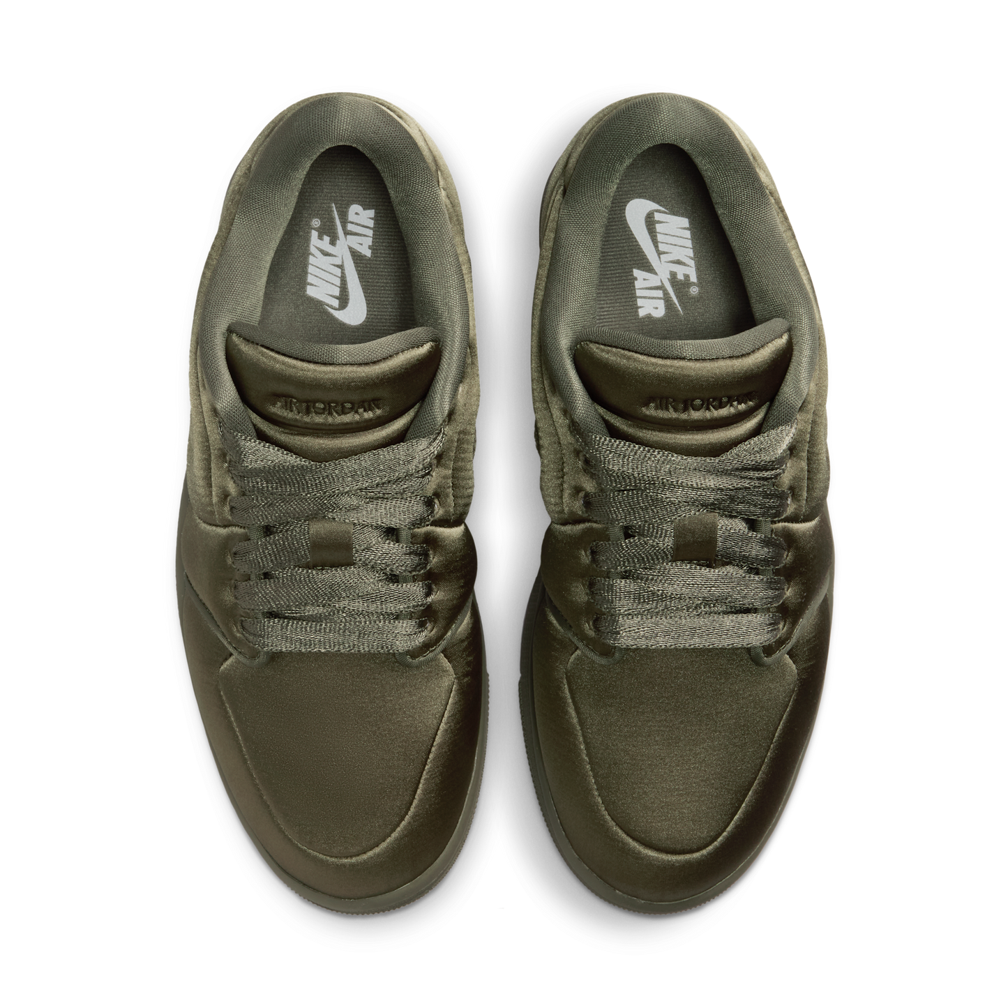 Jordan 1 Low Method of Make Satin Medium Olive (Women's)