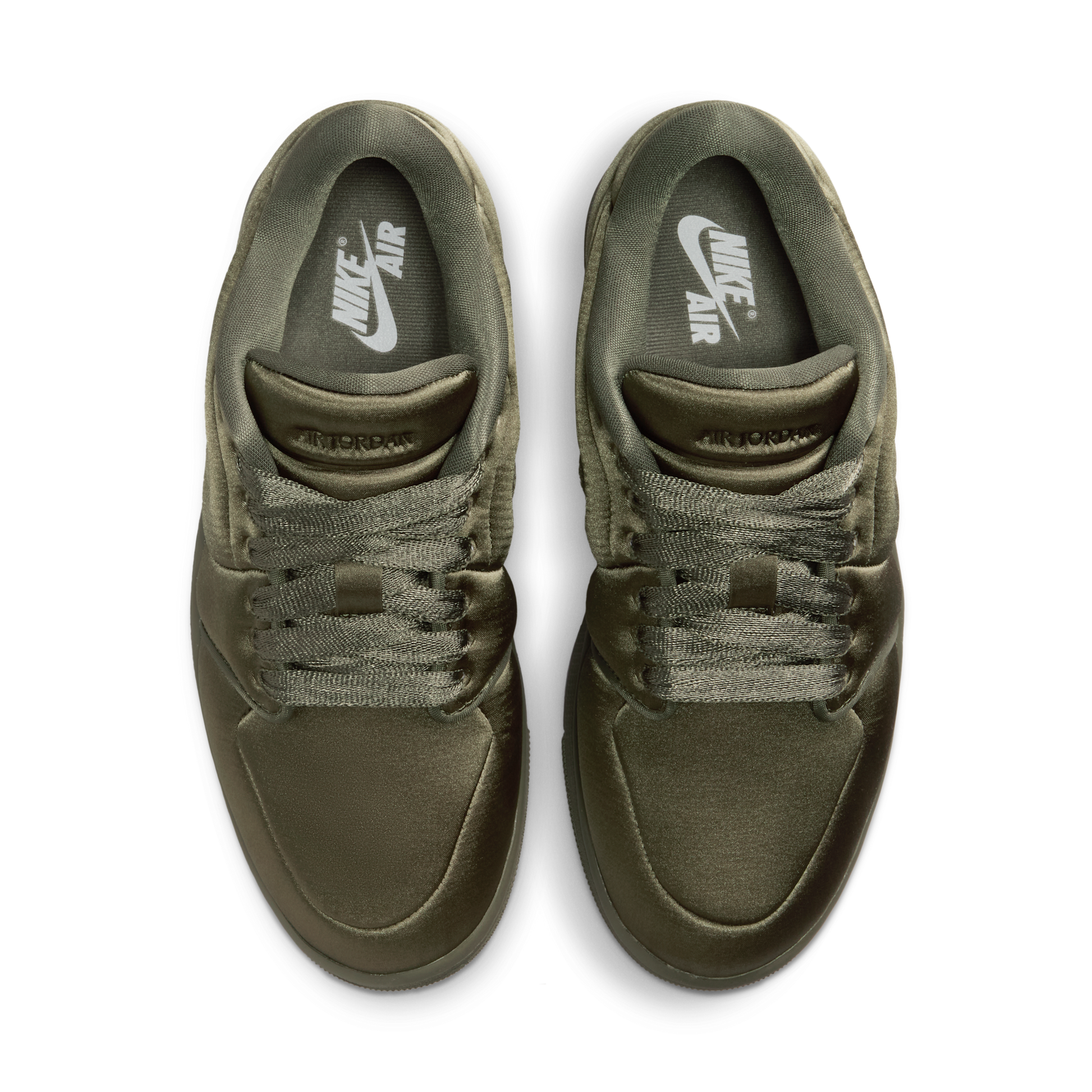 Jordan 1 Low Method of Make Satin Medium Olive (Women's)