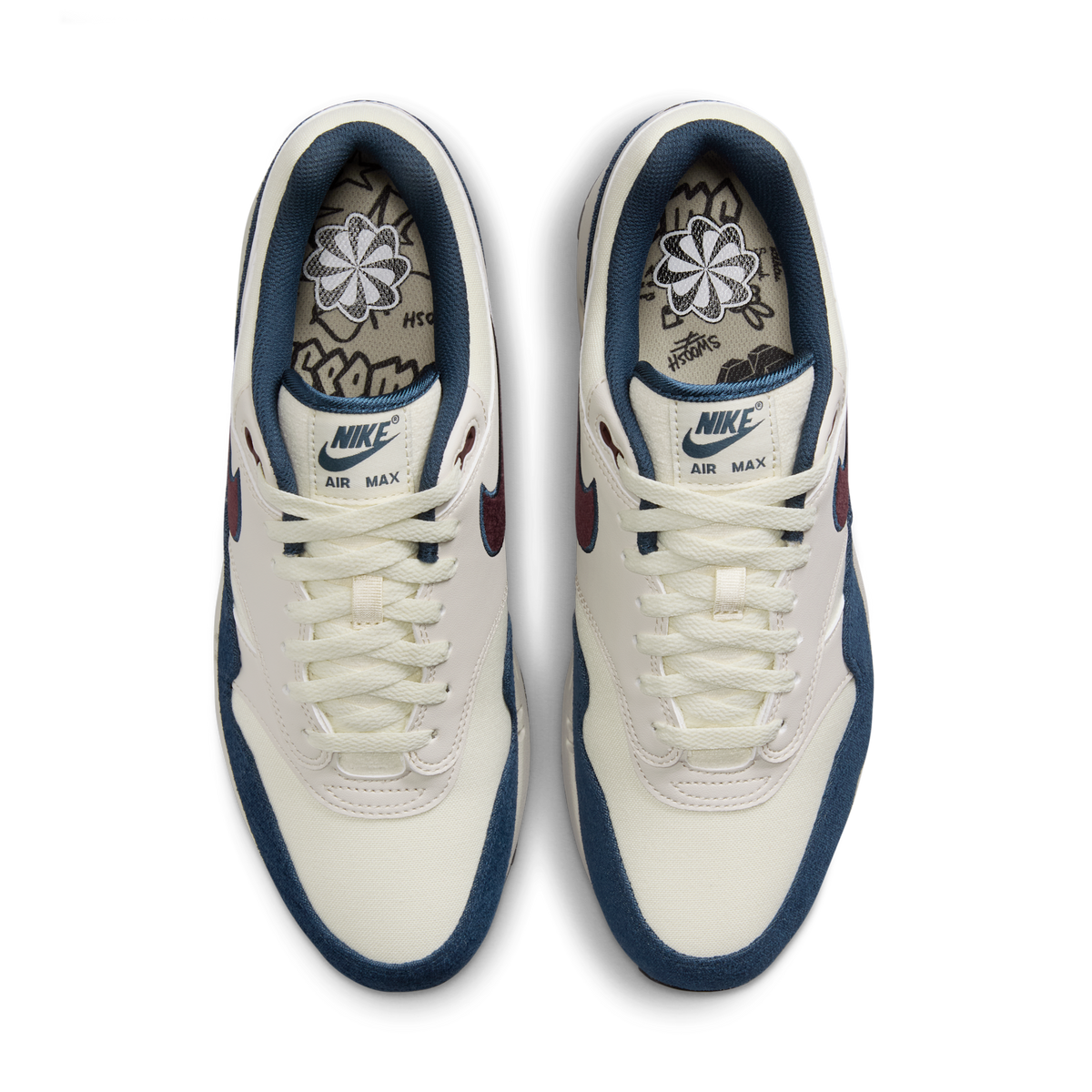 Nike Air Max 1 Coconut Milk Burgundy Crush Navy