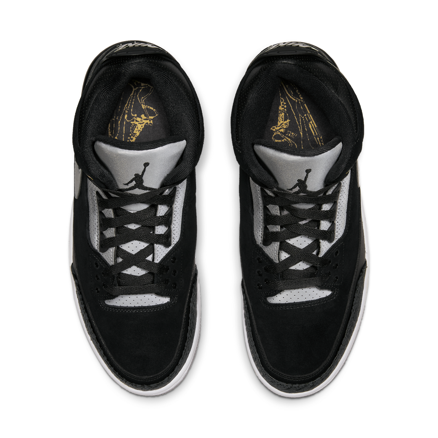 Jordan 3 Retro Tinker Black Cement Gold