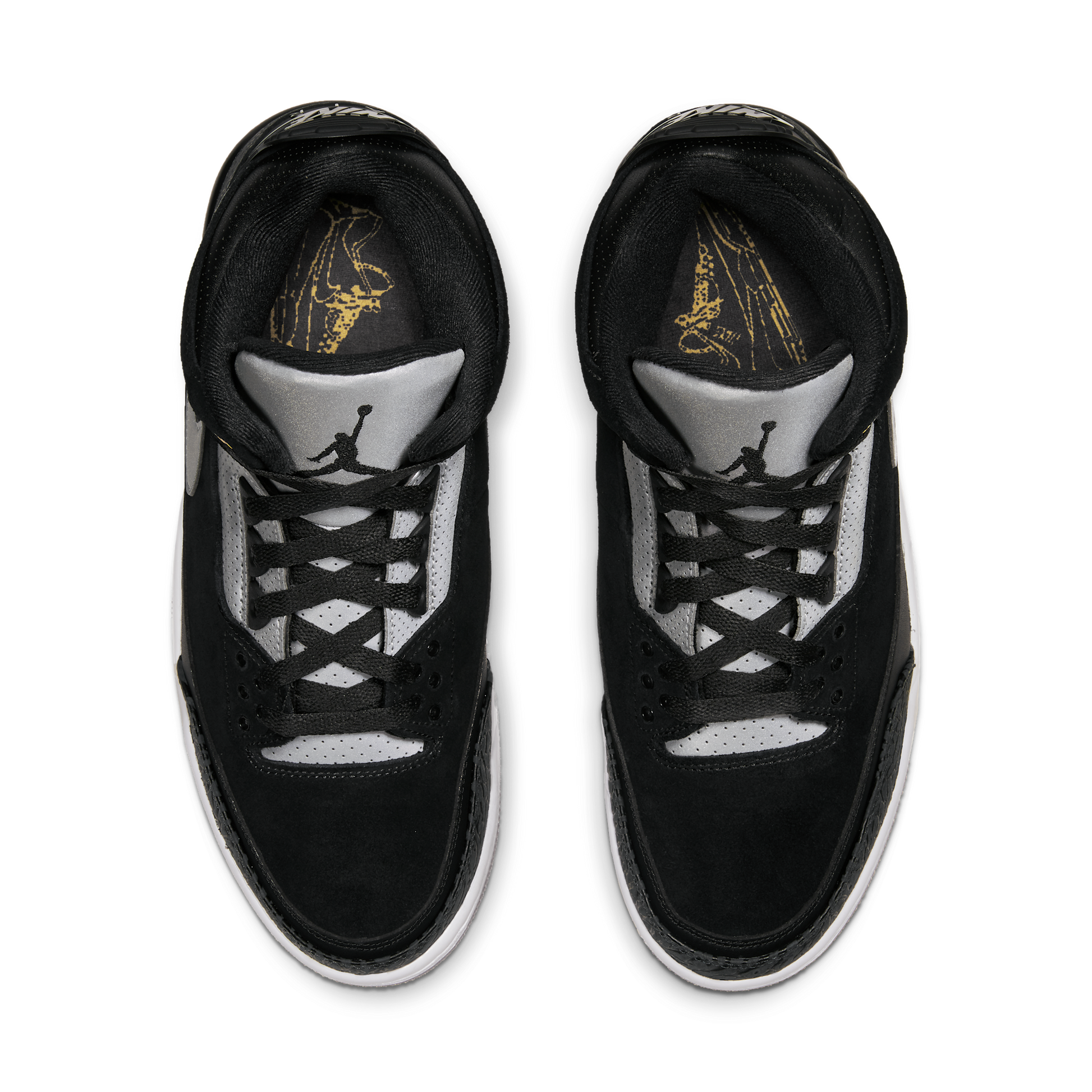 Jordan 3 Retro Tinker Black Cement Gold