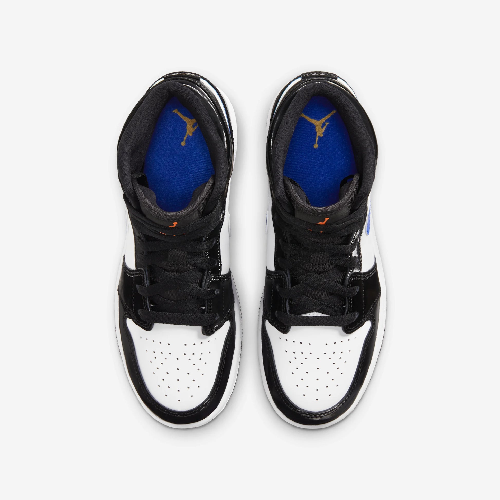 Jordan 1 Mid Black Racer Blue White (GS)