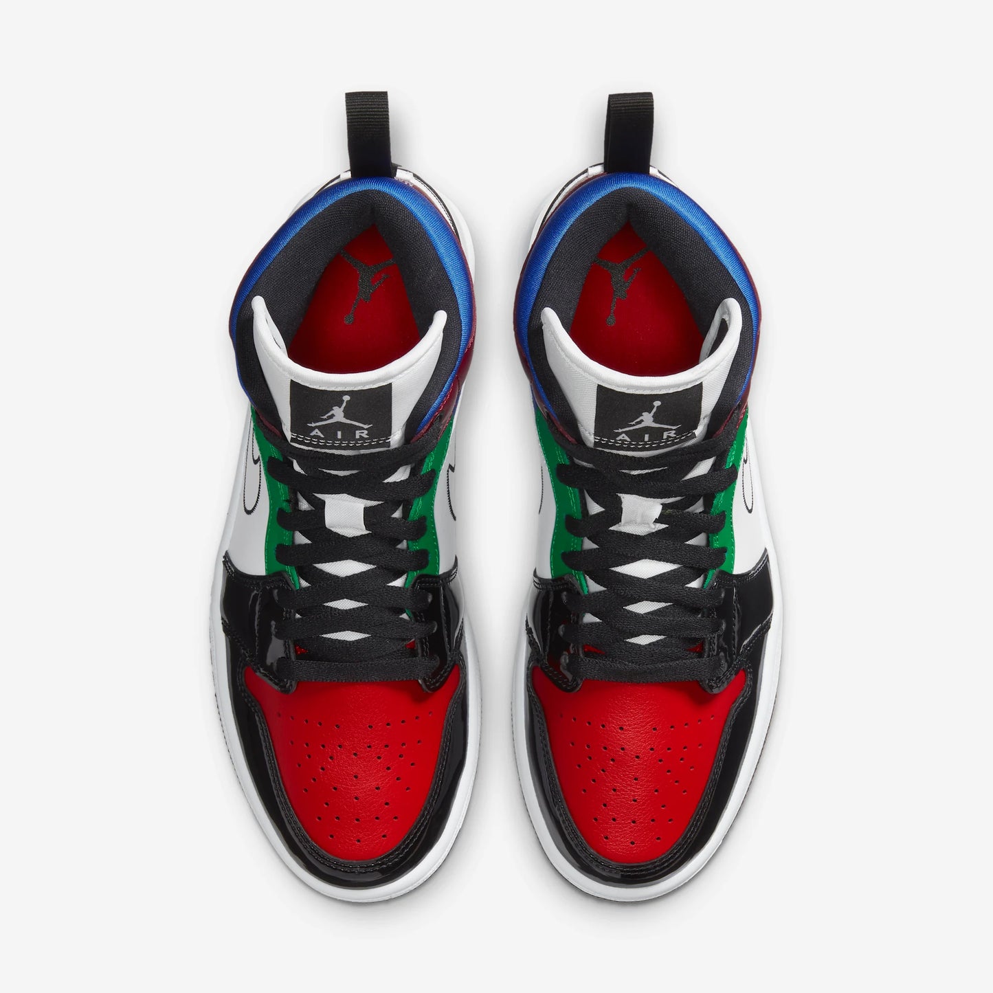 Jordan 1 Mid SE Black White Multi-Color (Women's)