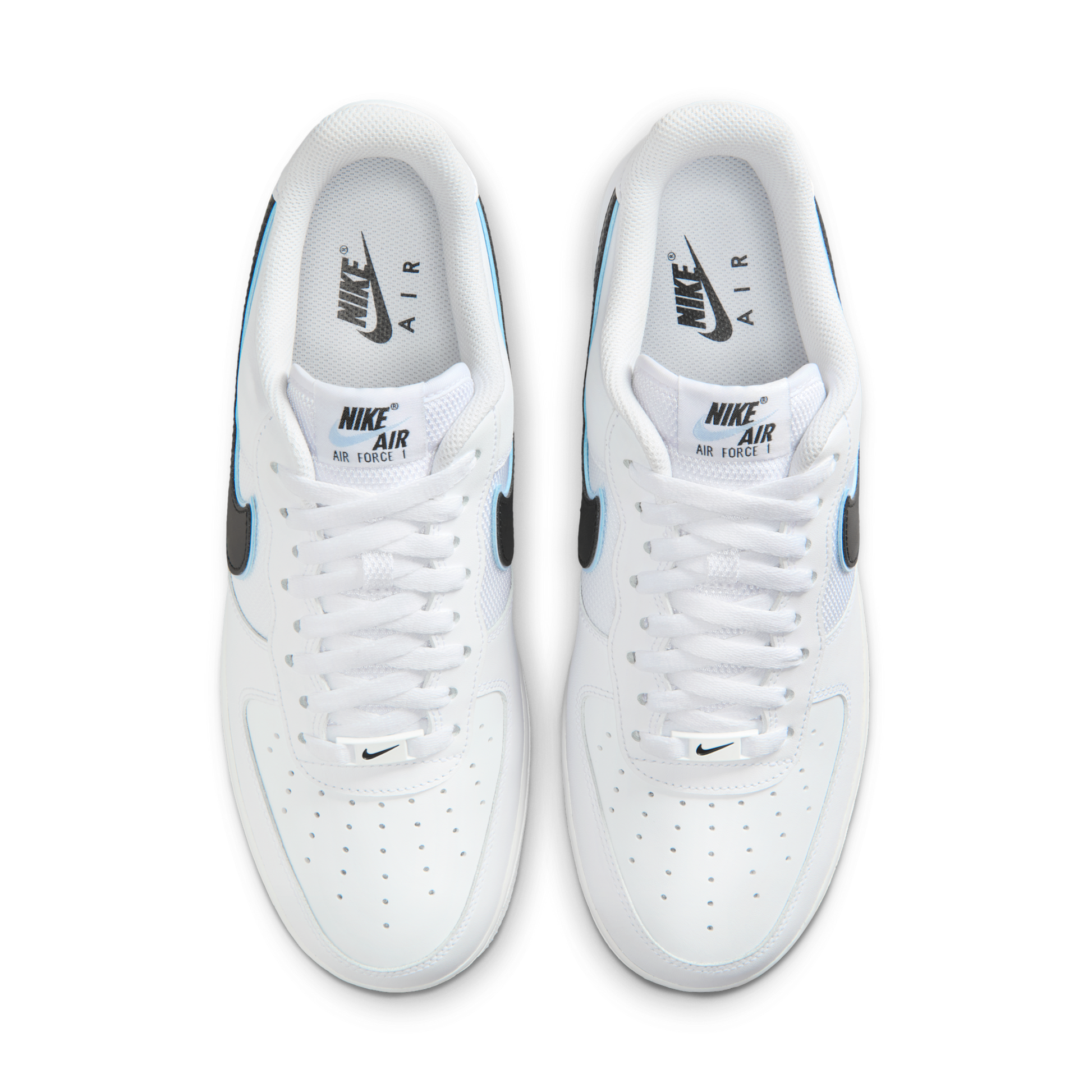 Nike Air Force 1 Low '07 White Black Hydrogen Blue