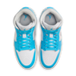 Jordan 1 Mid Dark Powder Blue White Sail Neutral Grey (Women's)