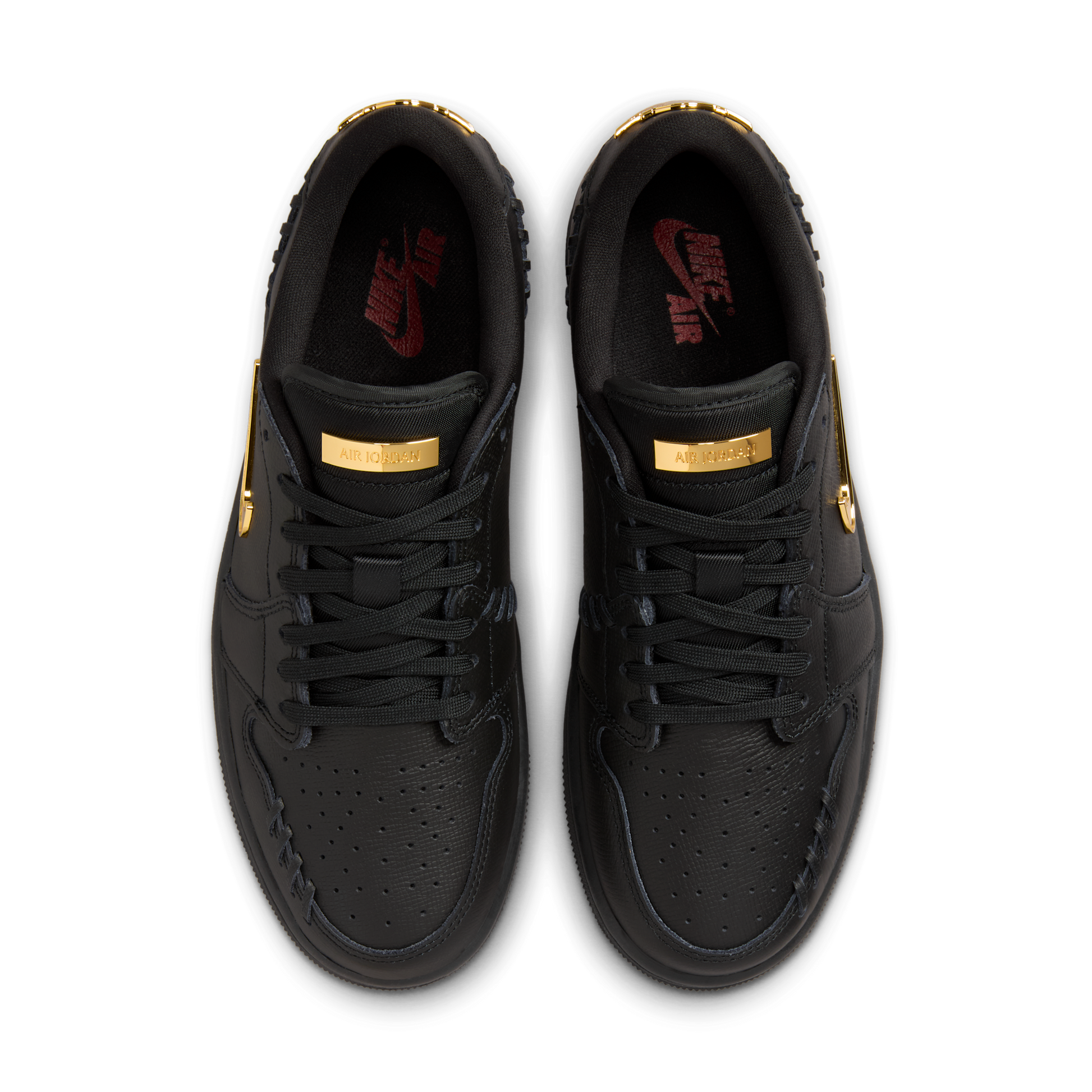 Jordan 1 Low Method of Make Black Metallic Gold (Women's)