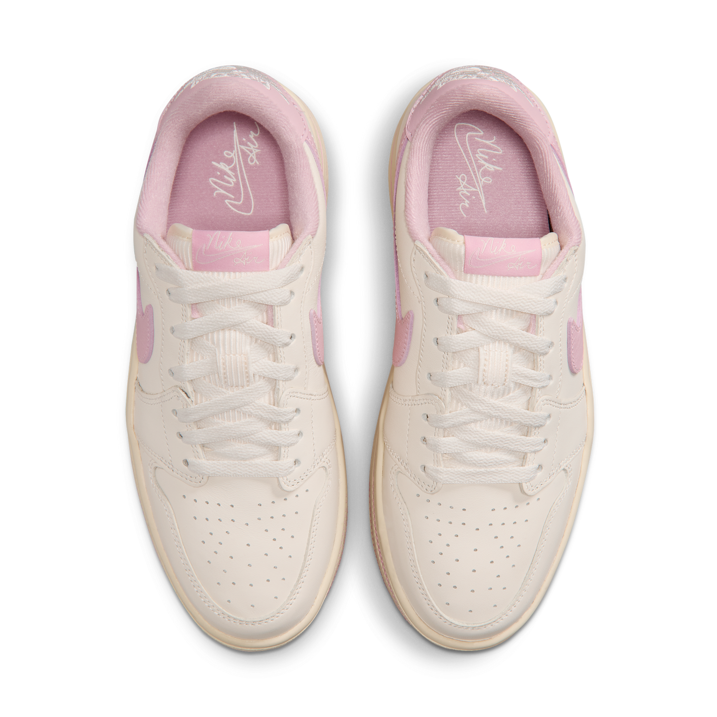 Jordan 1 Low Triple Stack Pale Ivory Iced Carmine (Women's)