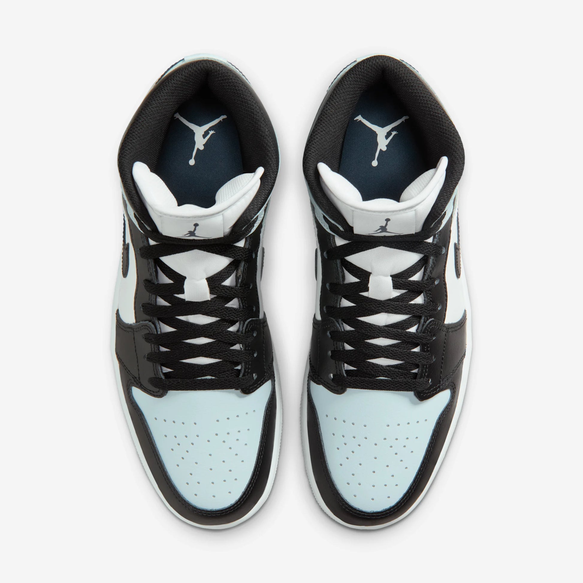 Jordan 1 Mid Black Aura Squadron Blue