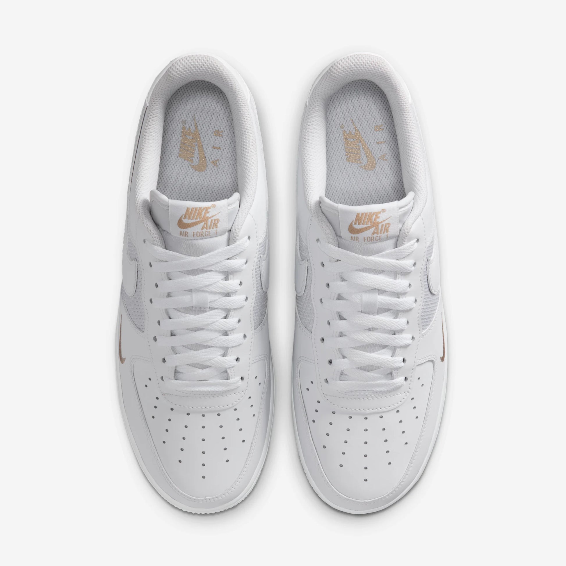 Nike Air Force 1 Low White Desert Khaki Mini Swoosh
