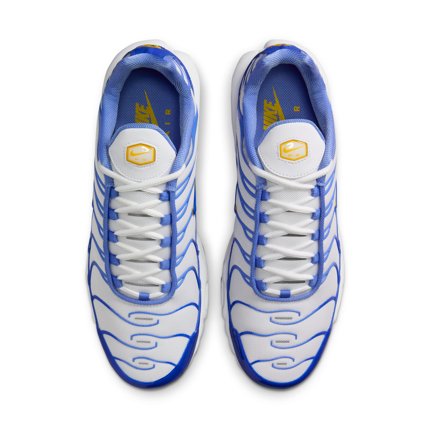 Nike Air Max Plus White Lyon Blue Varsity Maize