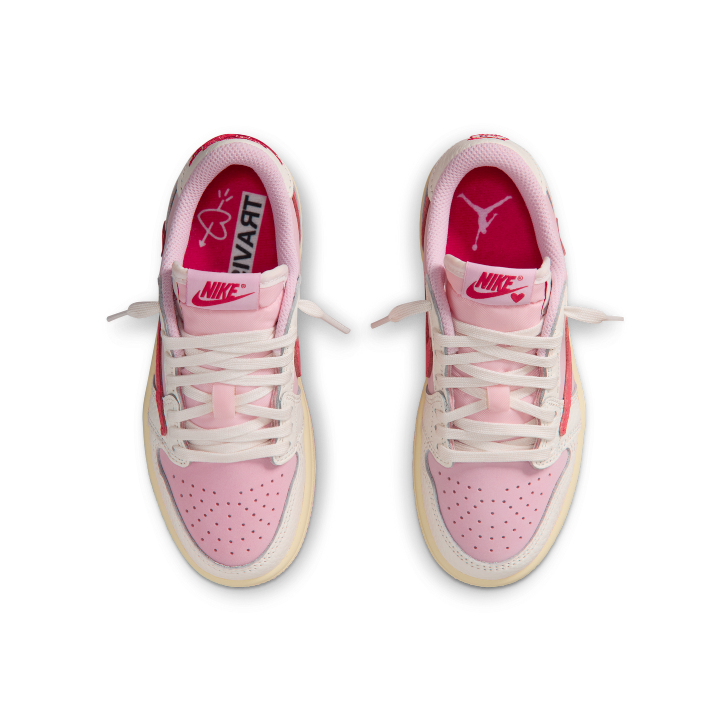 Jordan 1 Retro Low OG SP Travis Scott Sail Tropical Pink (PS)
