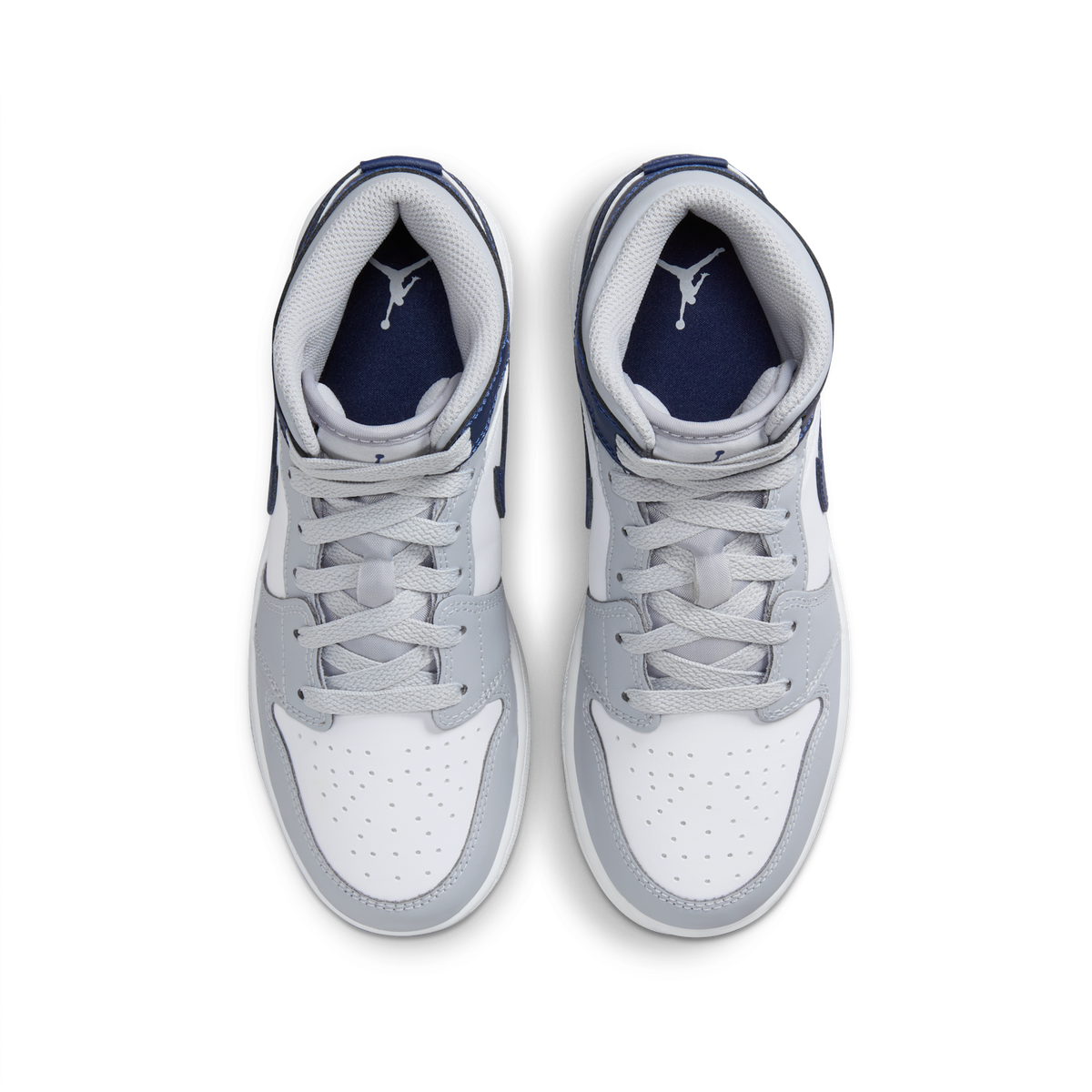 Jordan 1 Mid Wolf Grey Midnight Navy