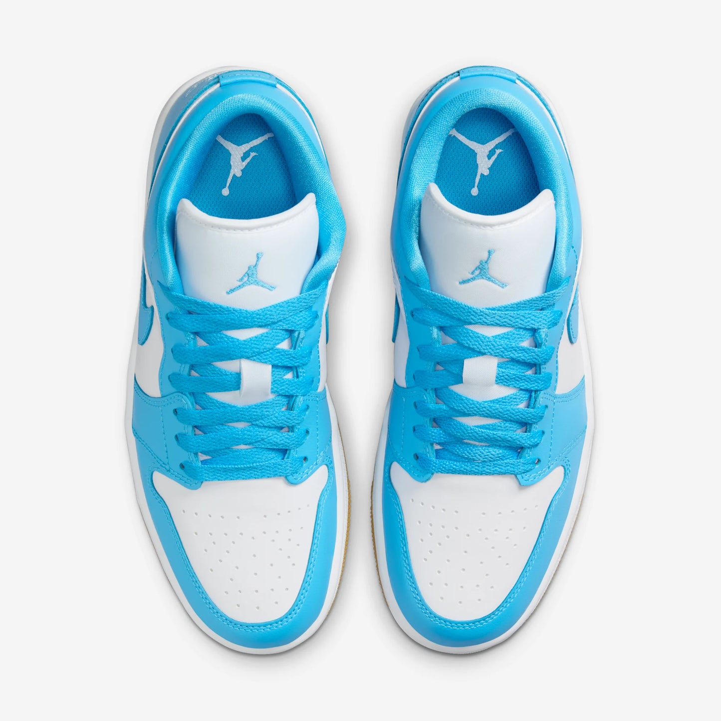 Jordan 1 Low White Gum Light Brown Dark Powder Blue (Women's)