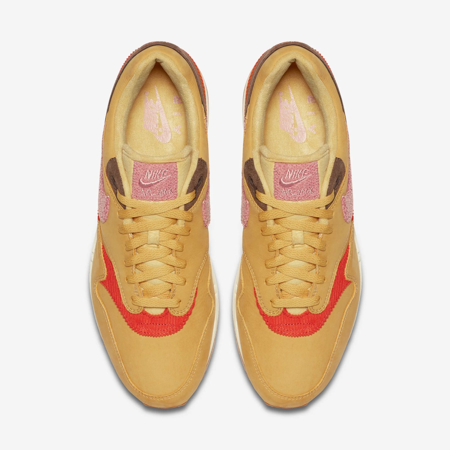 Nike Air Max 1 Crepe Wheat Gold Rust Pink