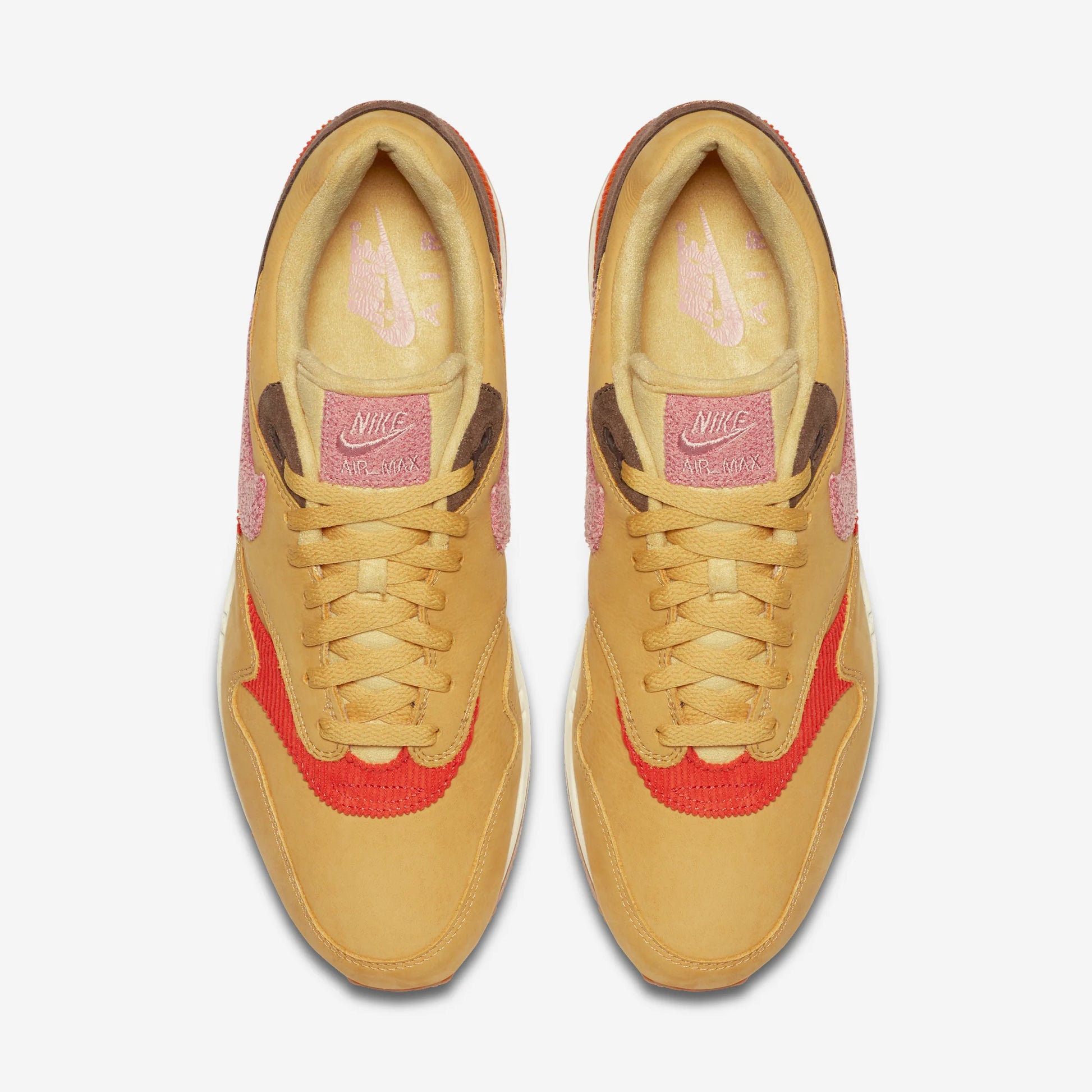 Nike Air Max 1 Crepe Wheat Gold Rust Pink