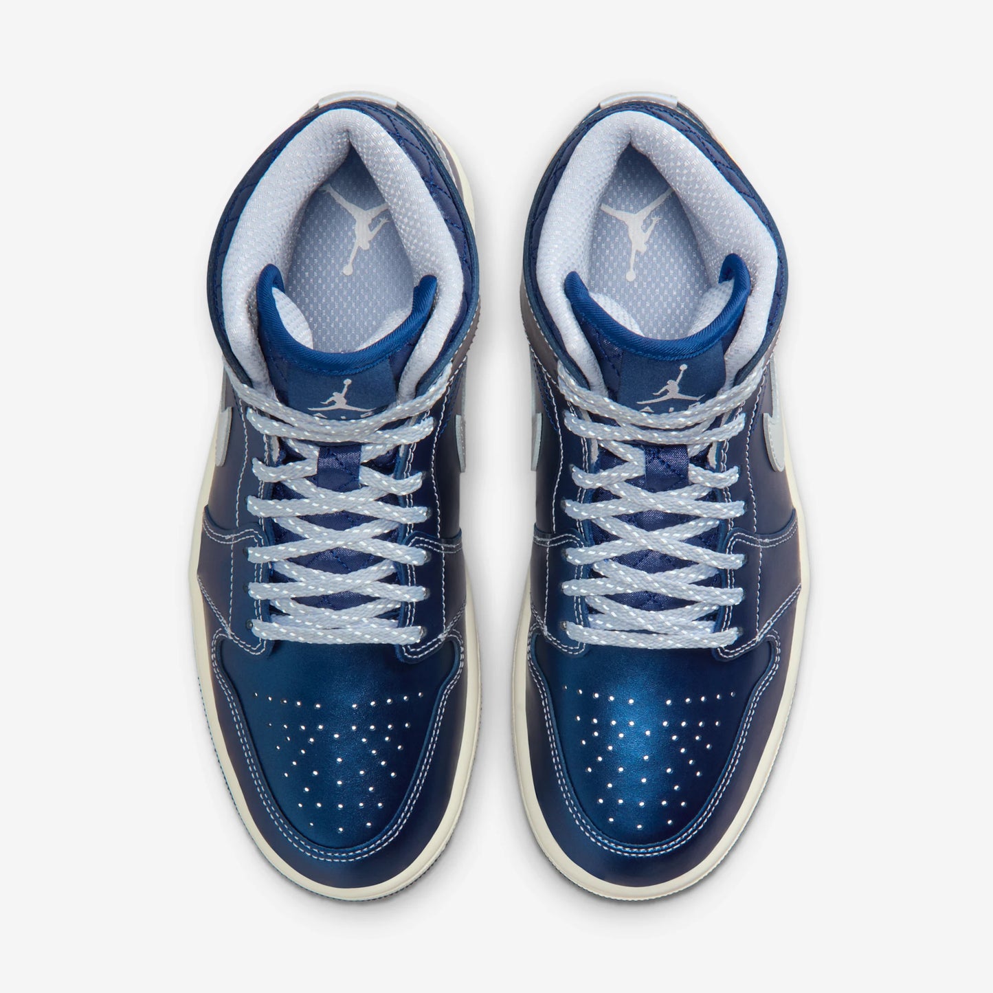 Jordan 1 Mid SE Metallic Blue Quilted (Women's)