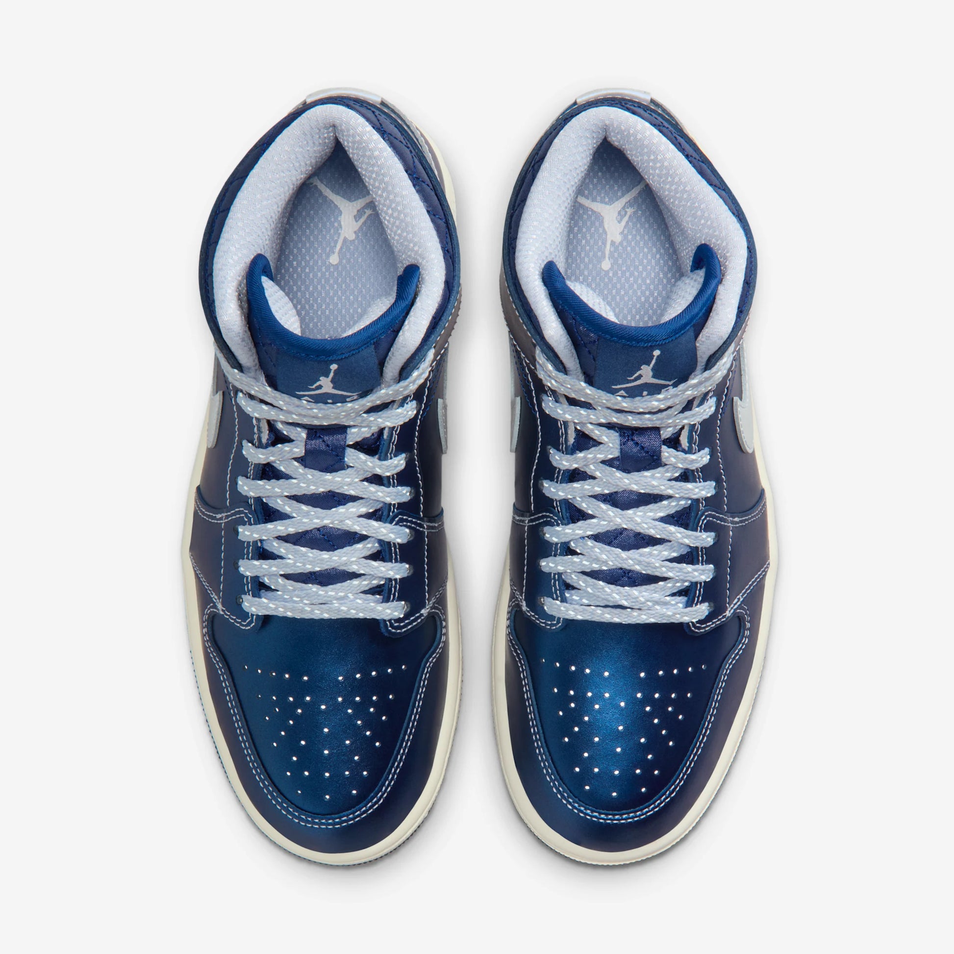 Jordan 1 Mid SE Metallic Blue Quilted (Women's)