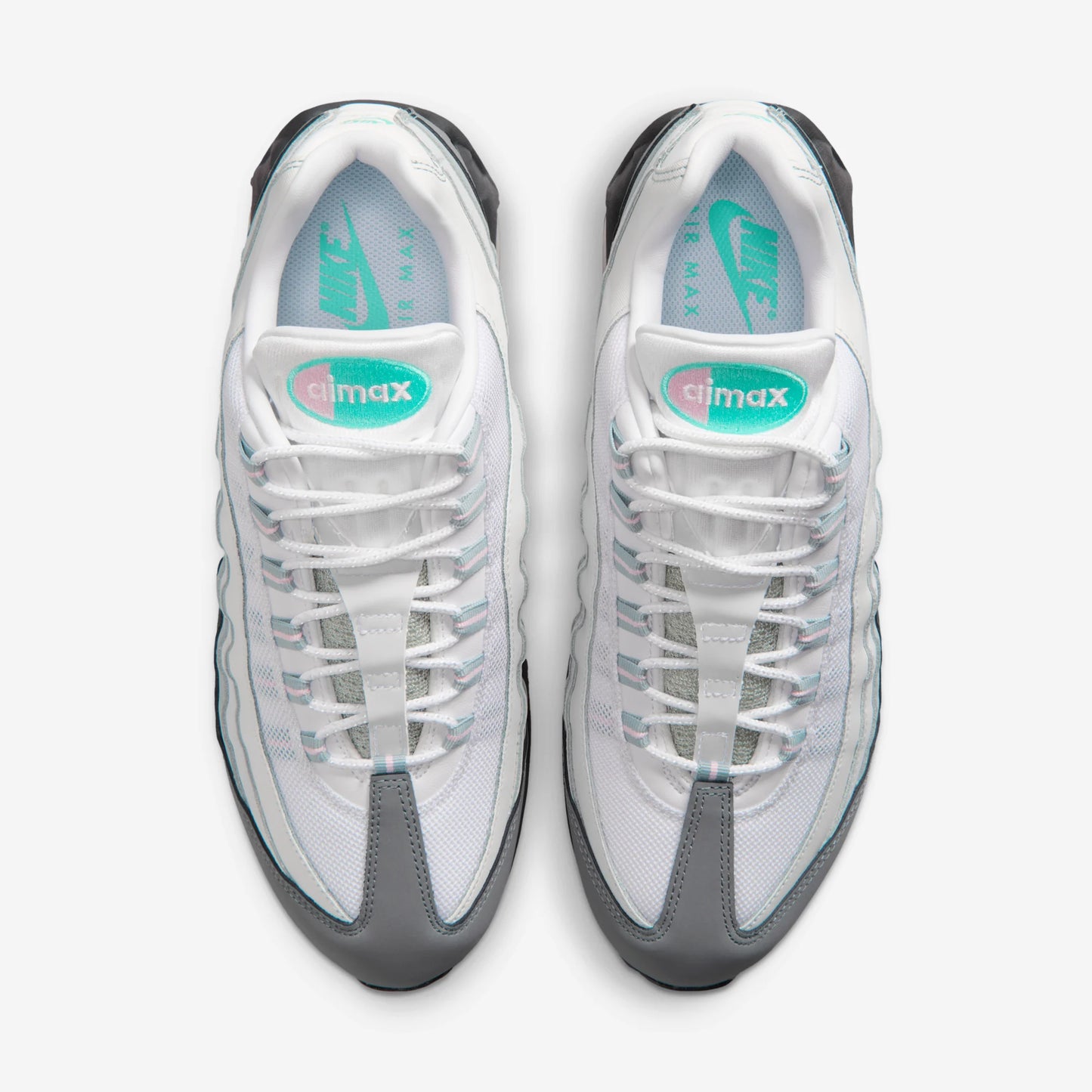 Nike Air Max 95 Big Bubble White Hyper Turquoise Pink Foam