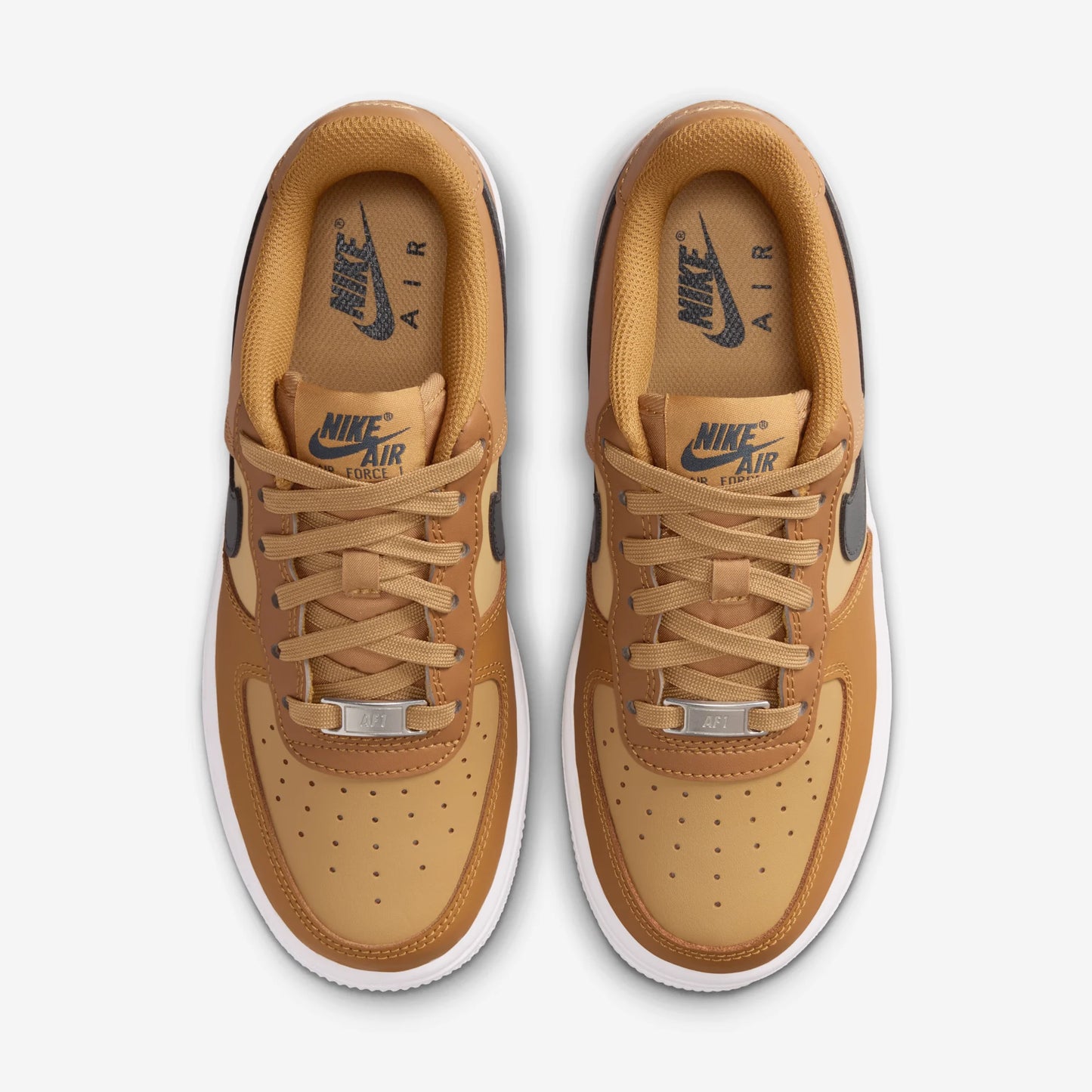 Nike Air Force 1 Low Wheat Club Gold White Anthracite (GS)