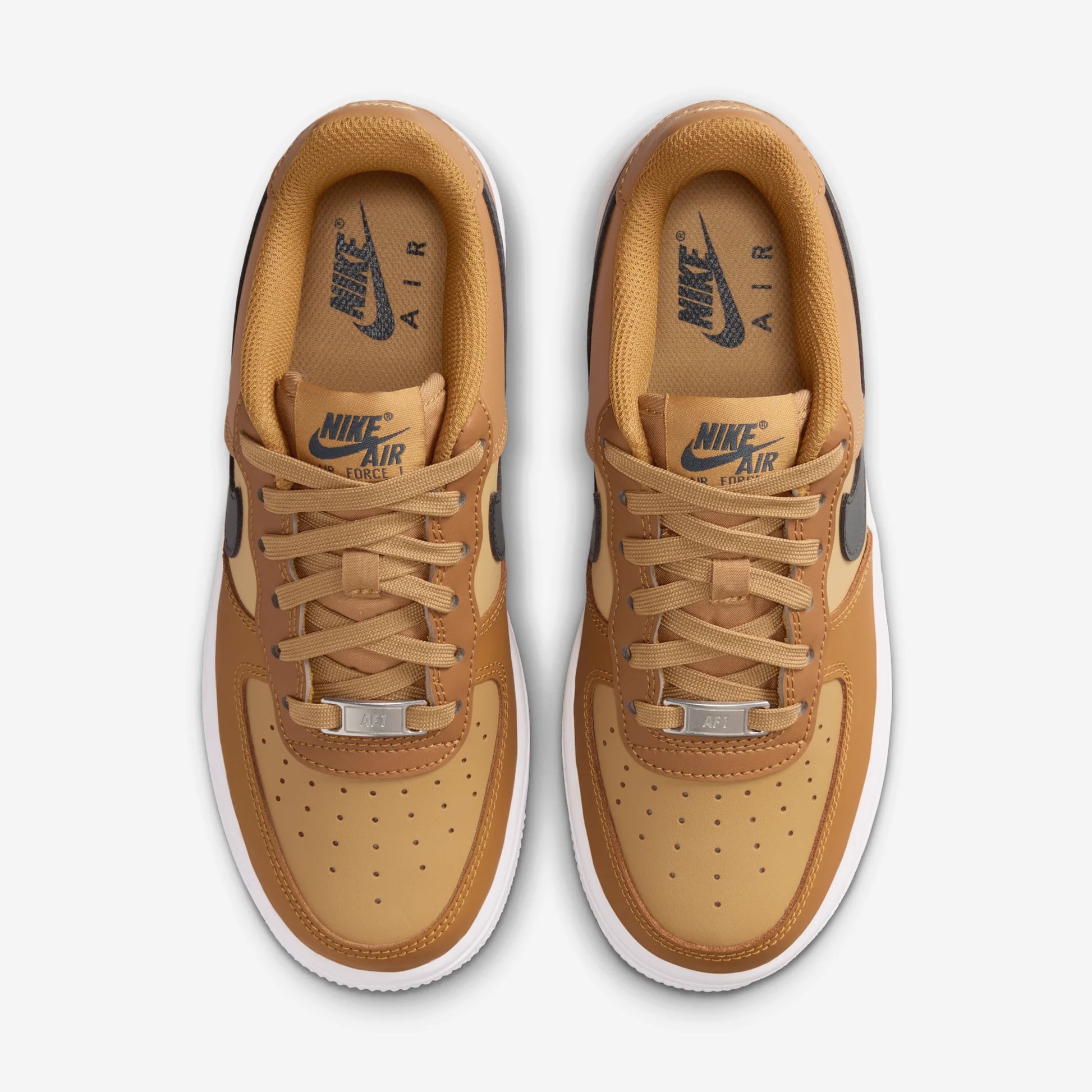 Nike Air Force 1 Low Wheat Club Gold White Anthracite (GS)