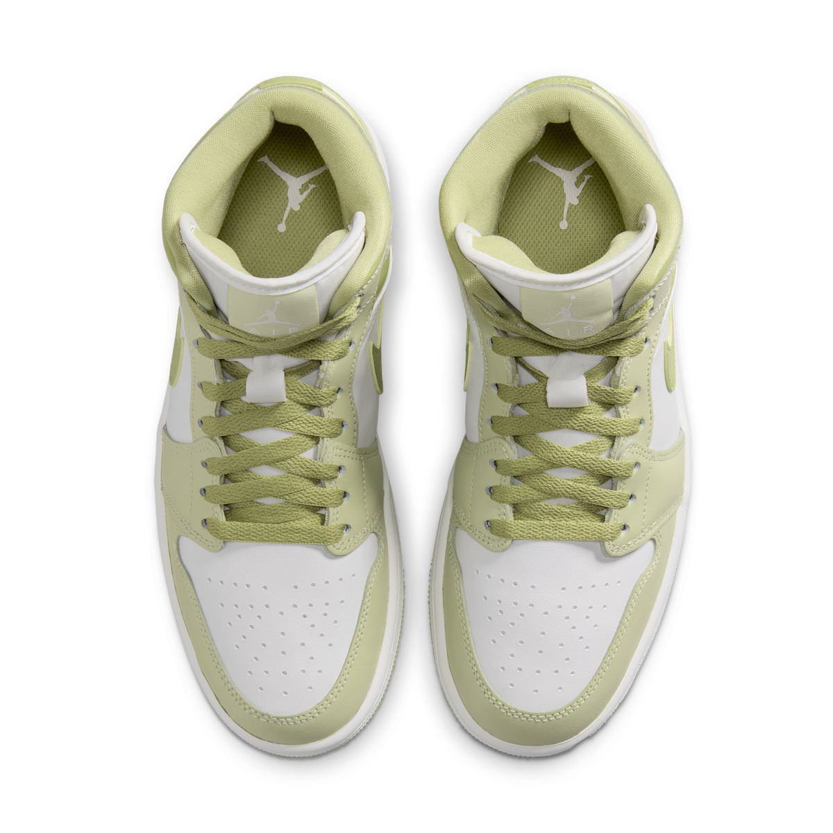 Jordan 1 Mid Olive Aura Lawn (Women's)