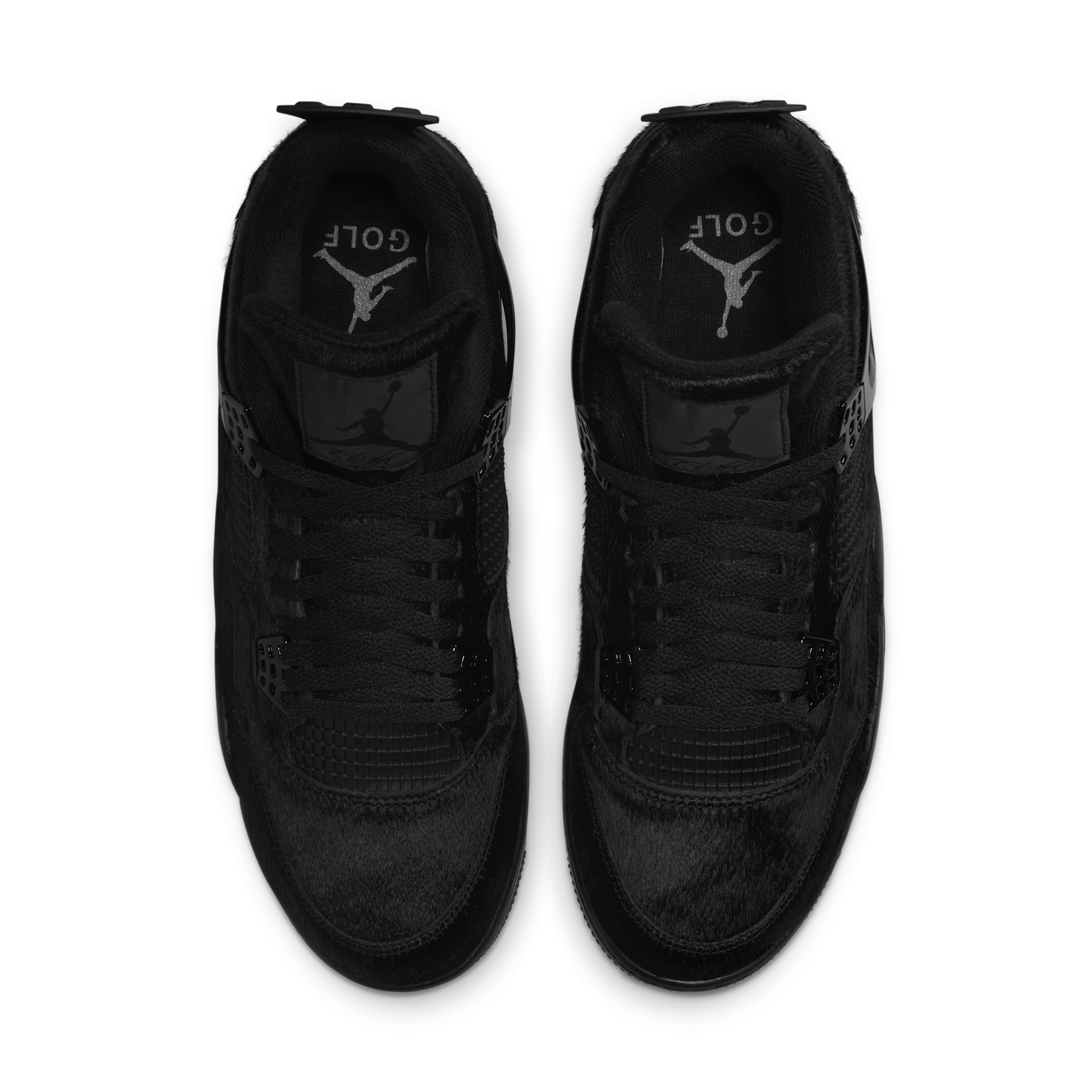 Jordan 4 Retro Golf Black Cat Pony Hair