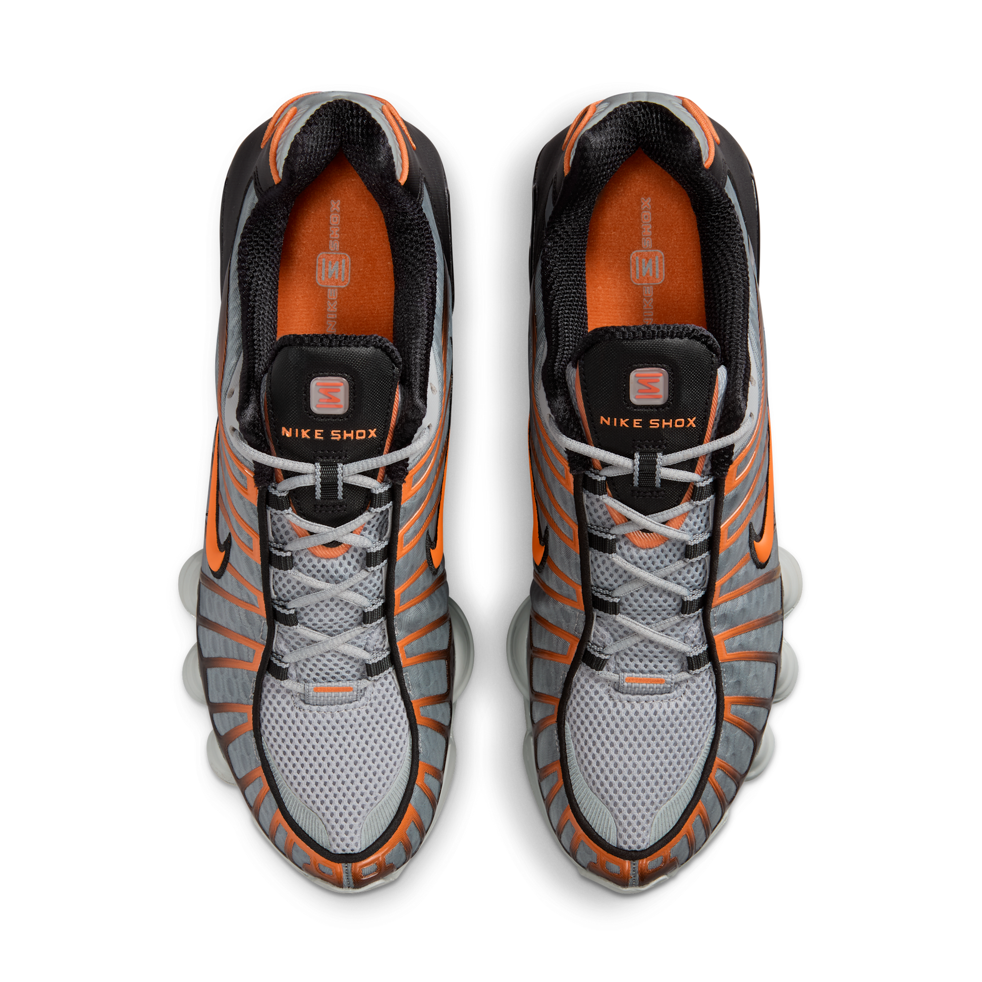 Nike Shox TL Light Smoke Grey Black Bright Mandarin