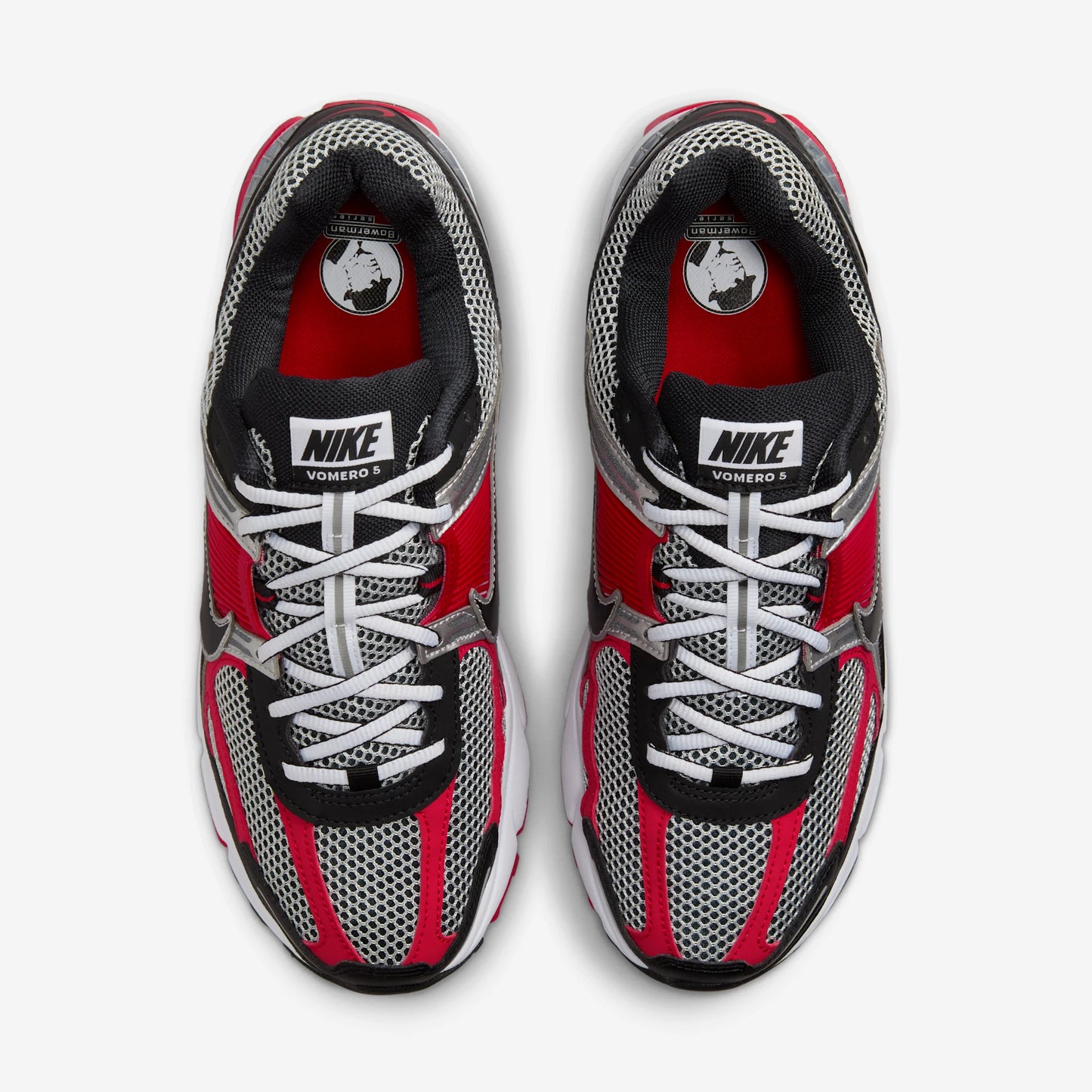 Nike Zoom Vomero 5 Metallic Silver University Red