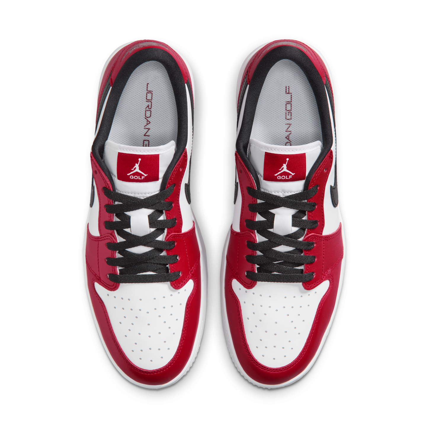 Jordan 1 Low Golf Spiked Varsity Red White Black